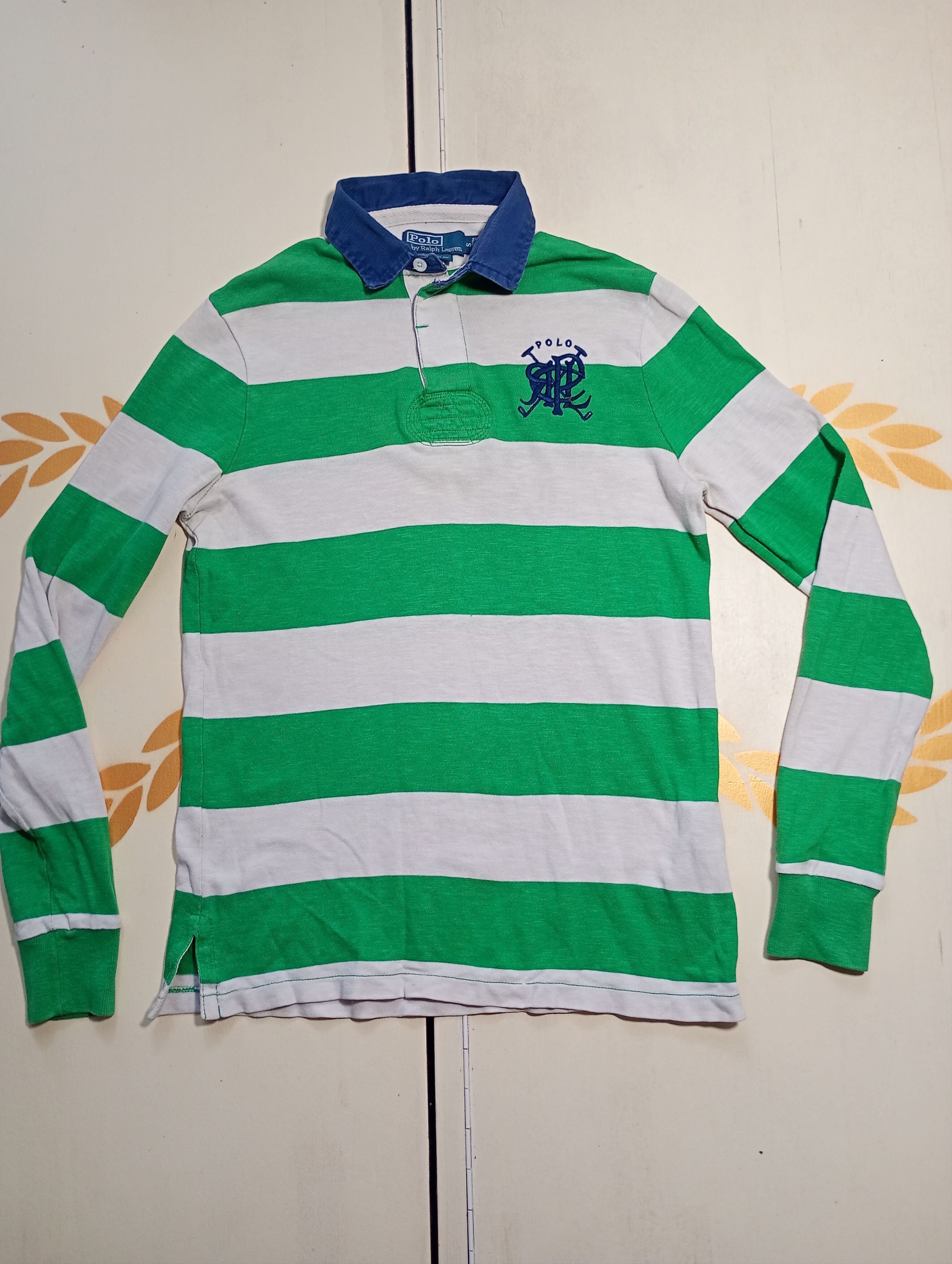 Polo Ralph Lauren Polo Ralph Lauren Rugby Shirt Vintage 90's Size US S / EU 44-46 / 1 - 2 Thumbnail