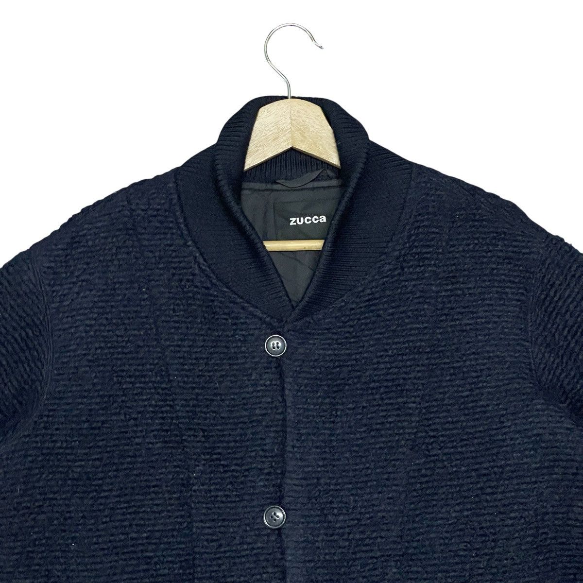 Issey Miyake Vintage Zucca by Issey Miyake Unisex Wool Knit Coat Jacket Size US M / EU 48-50 / 2 - 6 Thumbnail