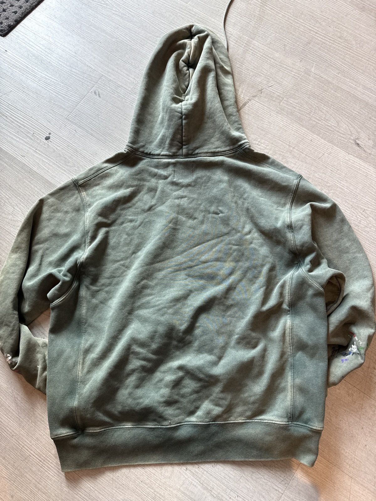 Gallery Dept. Gallery dept center logo paint hooded sweatshirt green Size US L / EU 52-54 / 3 - 2 Thumbnail