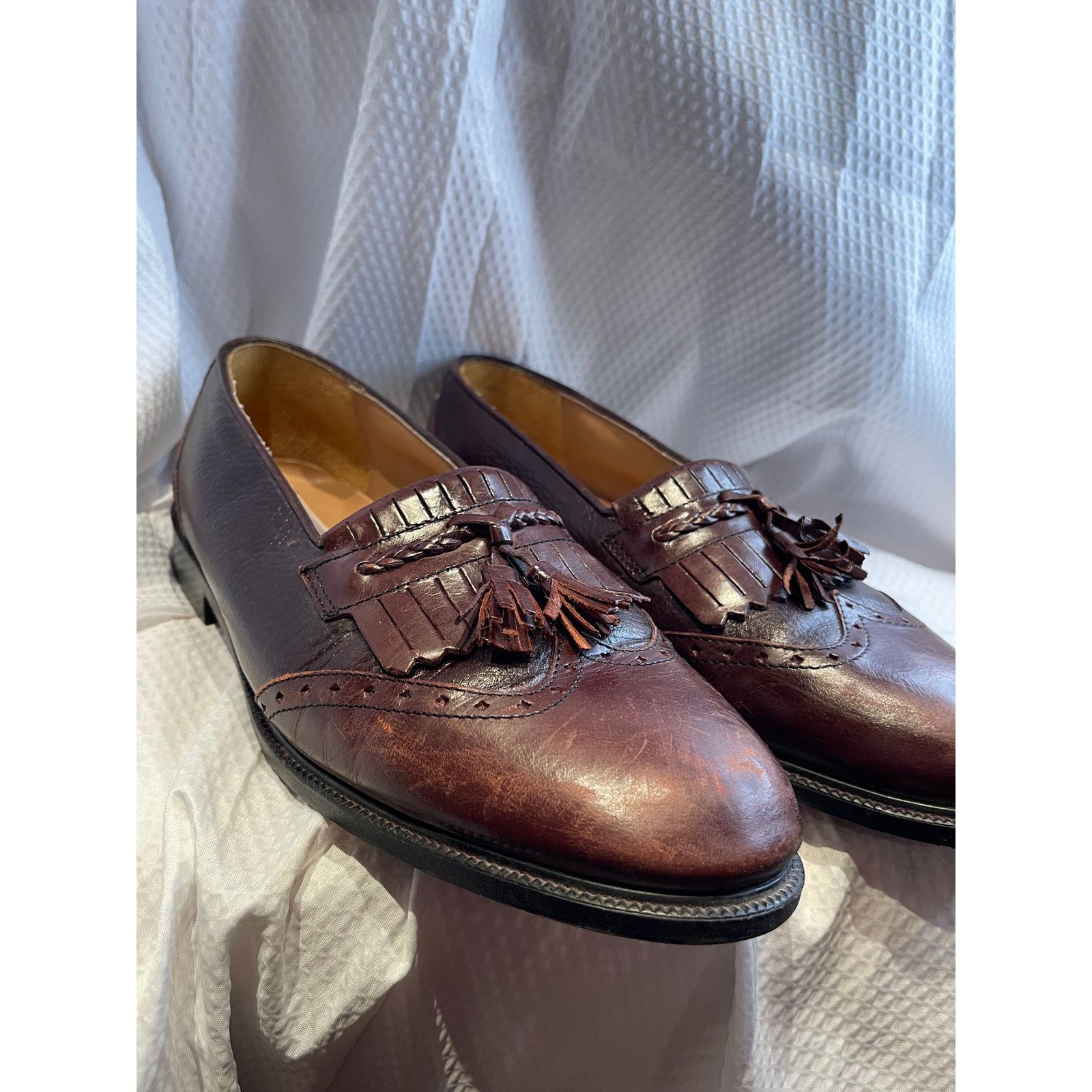 Stanley Blacker Stanley Blacker Brown Oxfords Men's Size 8.5 Made in Italy Size US 8.5 / EU 41-42 - 1 Thumbnail