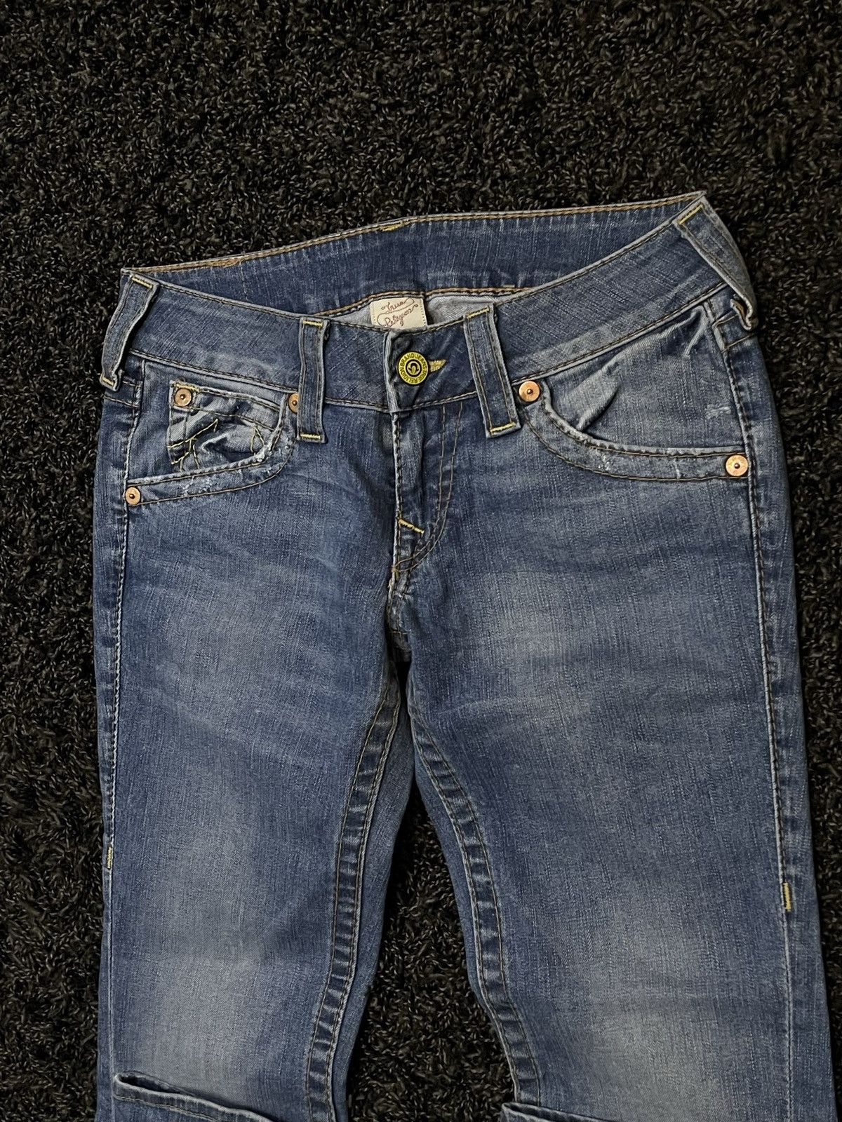 True Religion True Religion Skinny Wide Vintage Pant Jeans Y2K Streetwear Size 30" / US 8 / IT 44 - 11 Thumbnail