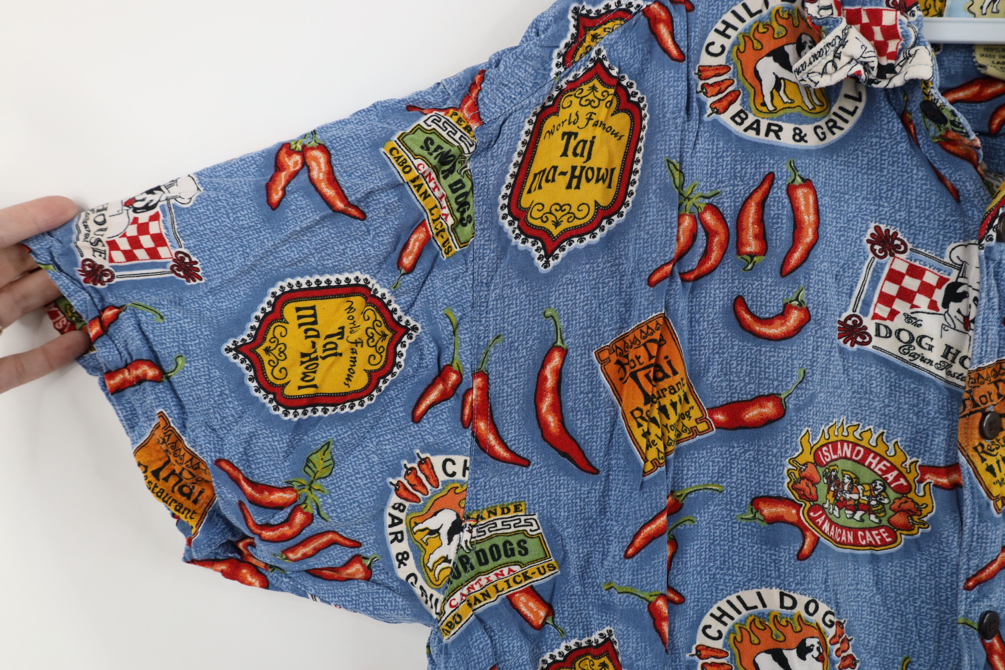 Big Dogs Vintage 90s Y2K Big Dogs Over Print Hawaiian Button Shirt Size US L / EU 52-54 / 3 - 5 Thumbnail