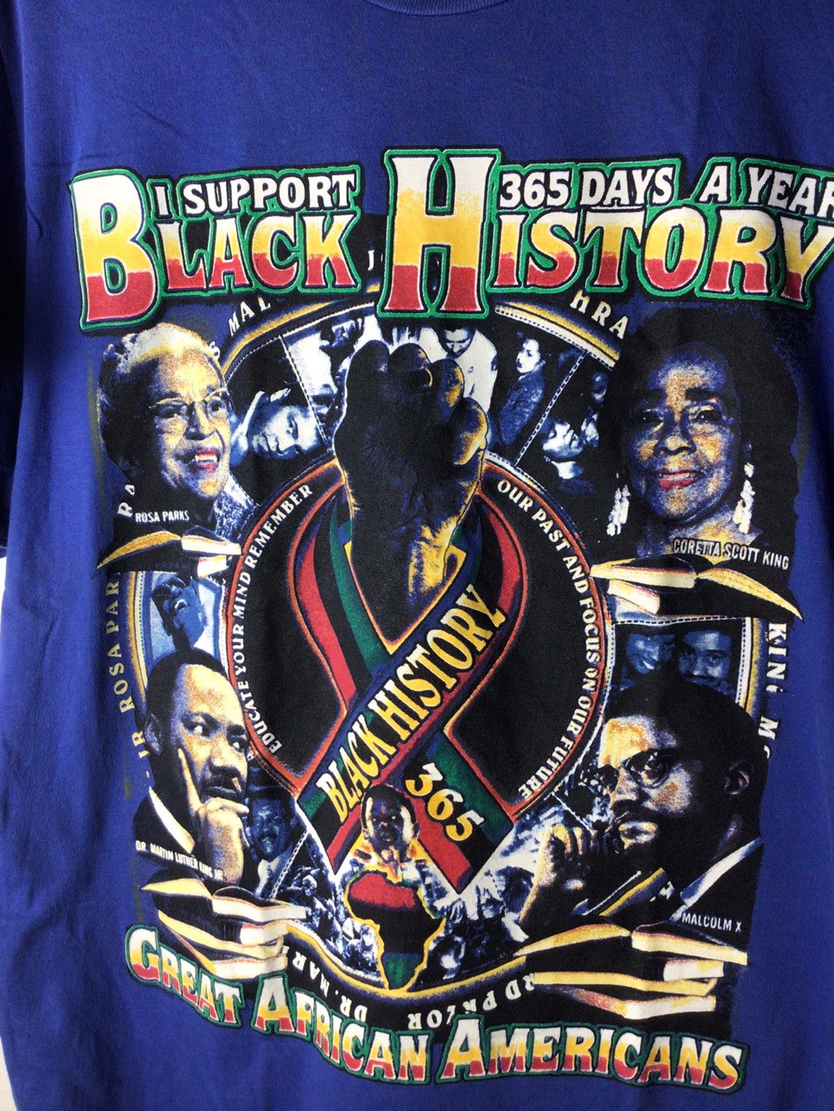 Rap Tees × Vintage Black History 00's Dr.Martin,Malcolm X Size US XL / EU 56 / 4 - 3 Thumbnail