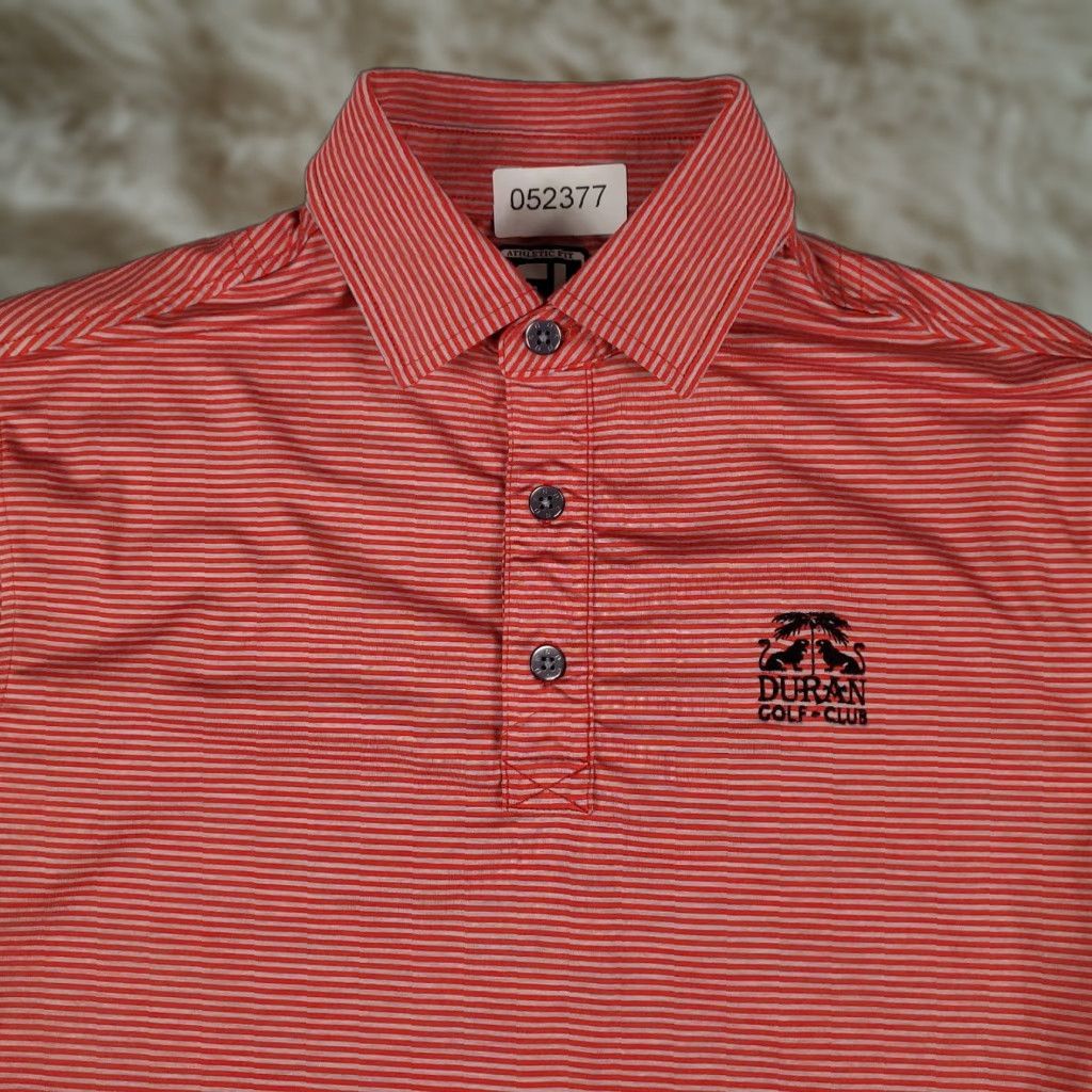 Footjoy FJ Polo Shirt Mens Size Medium Red Striped Short Sleeve Golf Casual Polo Shirt FJ Size US M / EU 48-50 / 2 - 1 Thumbnail