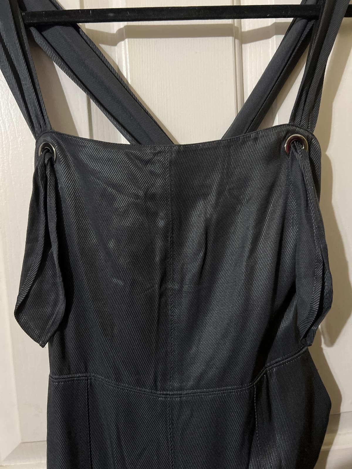 Banana Republic Banana Republic Heritage Black Midi Dress Waist Tie 2 Size XS / US 0-2 / IT 36-38 - 4 Thumbnail