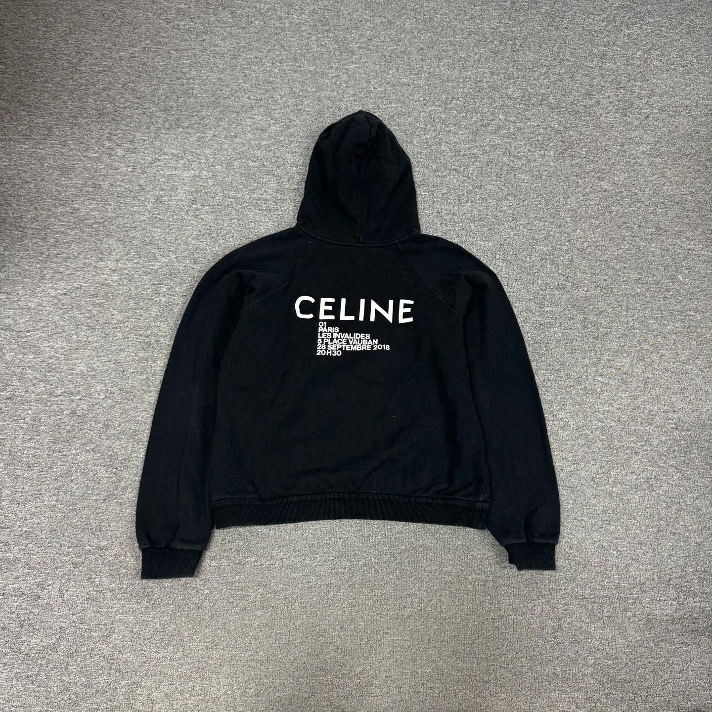 Celine Celine Logo Hooded Jacket Size US XL / EU 56 / 4 - 1 Thumbnail