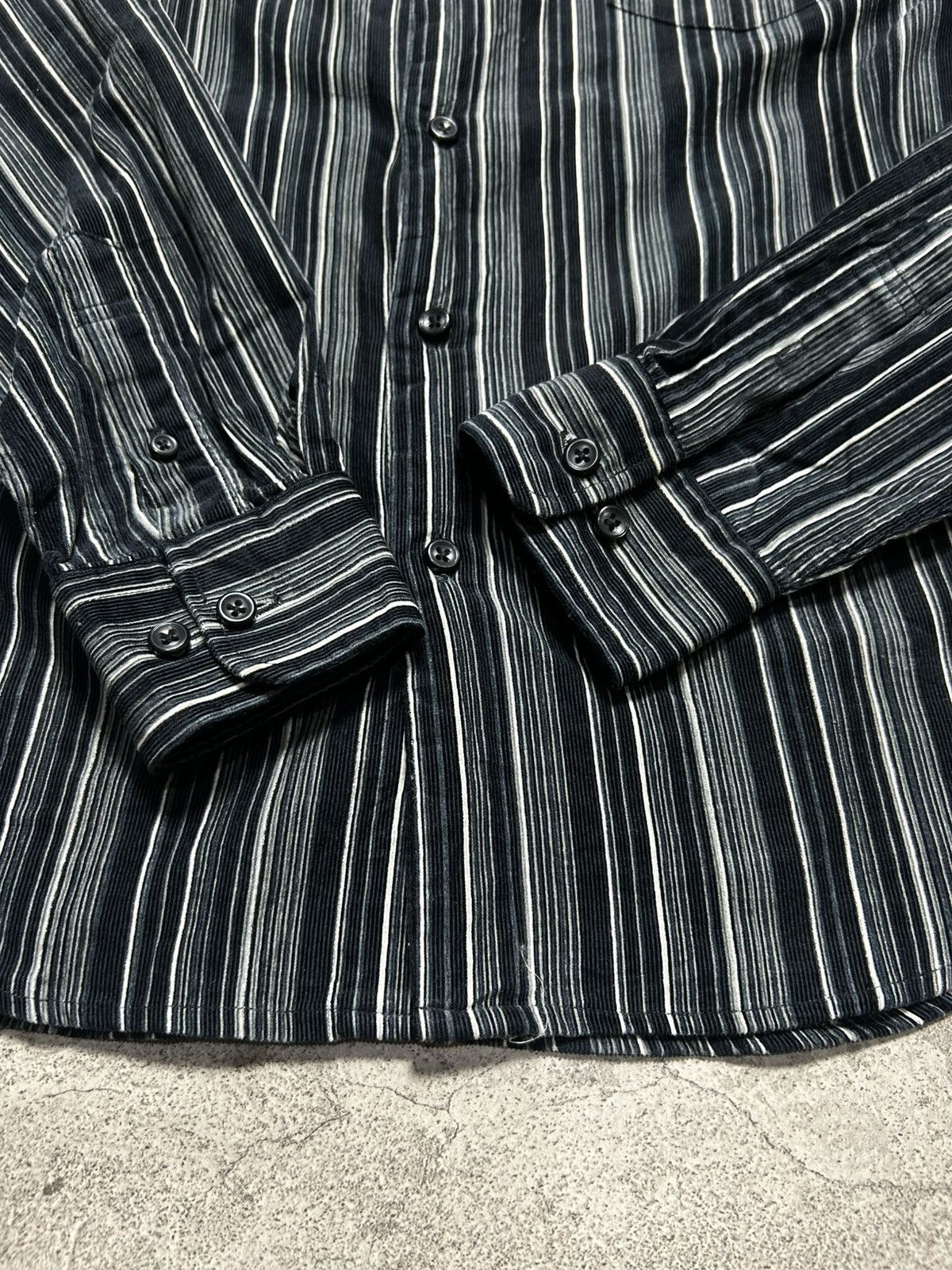 semanticdesign Semantic Design Corduroy Stripe Open Collar Shirt Size US M / EU 48-50 / 2 - 6 Thumbnail