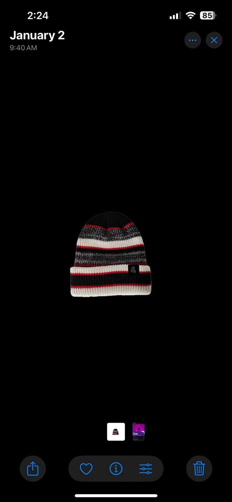 Dover Street Market Knit nstripe Ryei Beanie Size ONE SIZE - 2 Thumbnail
