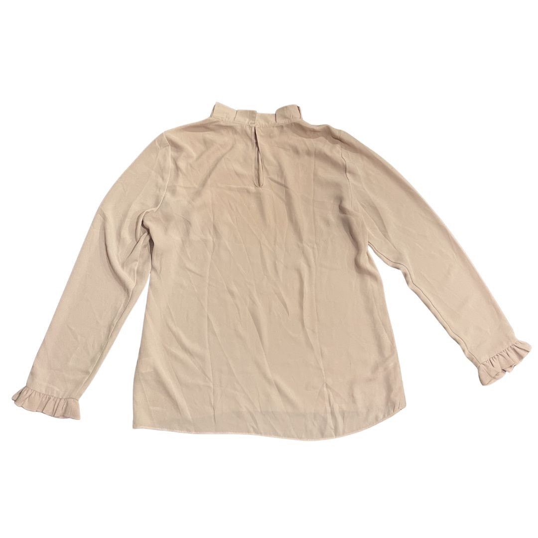 Other Violet & Claire Mock Neck Long Sleeve Blouse Pleated Ruffle Size M / US 6-8 / IT 42-44 - 2 Thumbnail