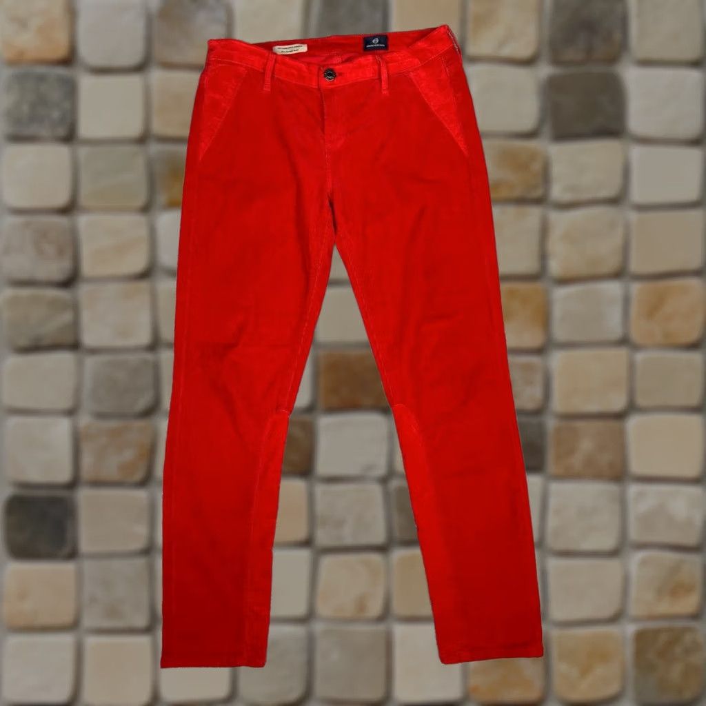Denime AG Adriano Goldschmied Stevie Ankle Jodhpur Jeans Women 28 Red Denim Logo 28x26 Jeans Women Red Denim Logo 28x26 Size 28" / US 6 / IT 42 - 1 Thumbnail