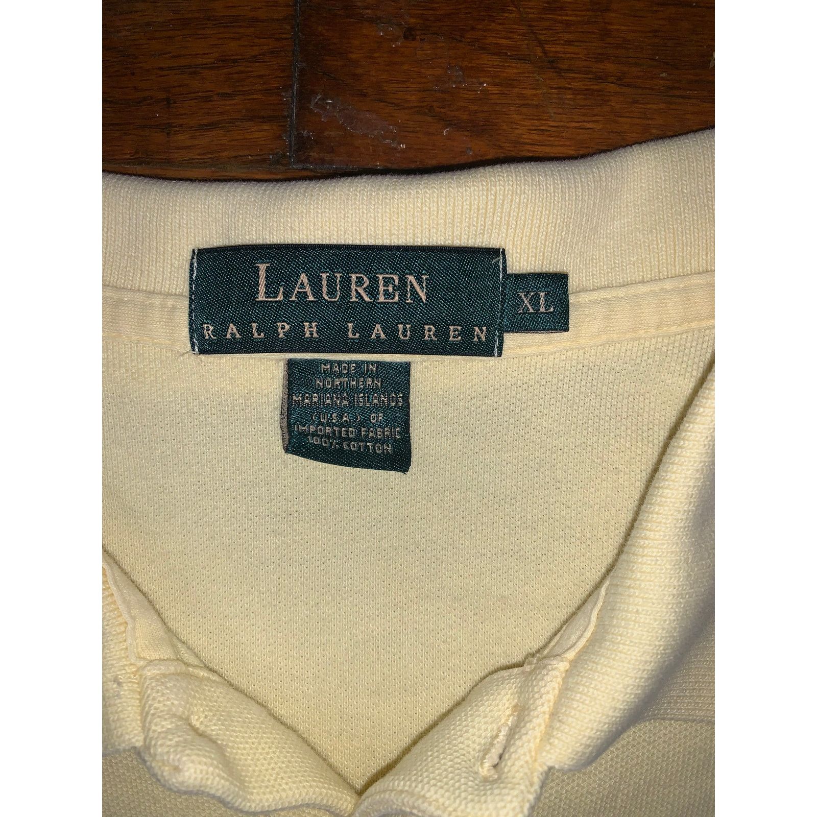 Polo Ralph Lauren Lauren Ralph Lauren Yellow Polo Shirt XL Crest Logo USA Size US XL / EU 56 / 4 - 4 Thumbnail