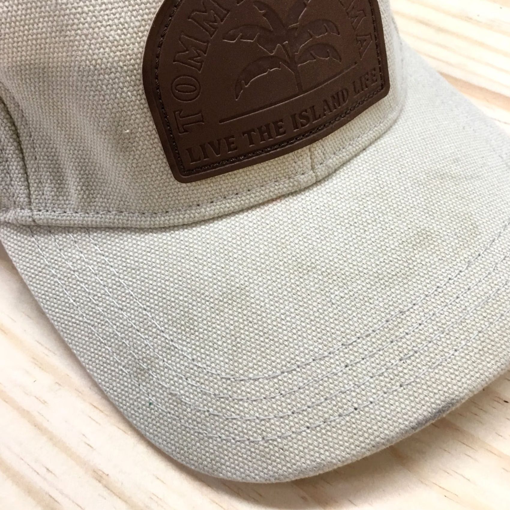 Tommy Bahama Tommy Bahama Baseball Cap Mens Beige OS Adjustable Curved Brim Embroidered Logo Size ONE SIZE - 4 Thumbnail