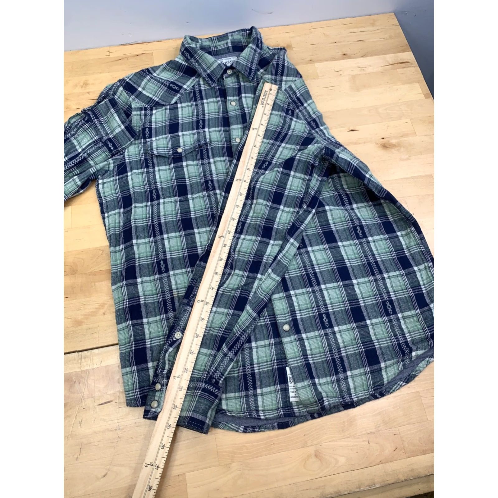 Lucky Brand Lucky Brand Pearl Snap Button Up Shirt Mens M Western Plaid 12740 Size US M / EU 48-50 / 2 - 6 Thumbnail