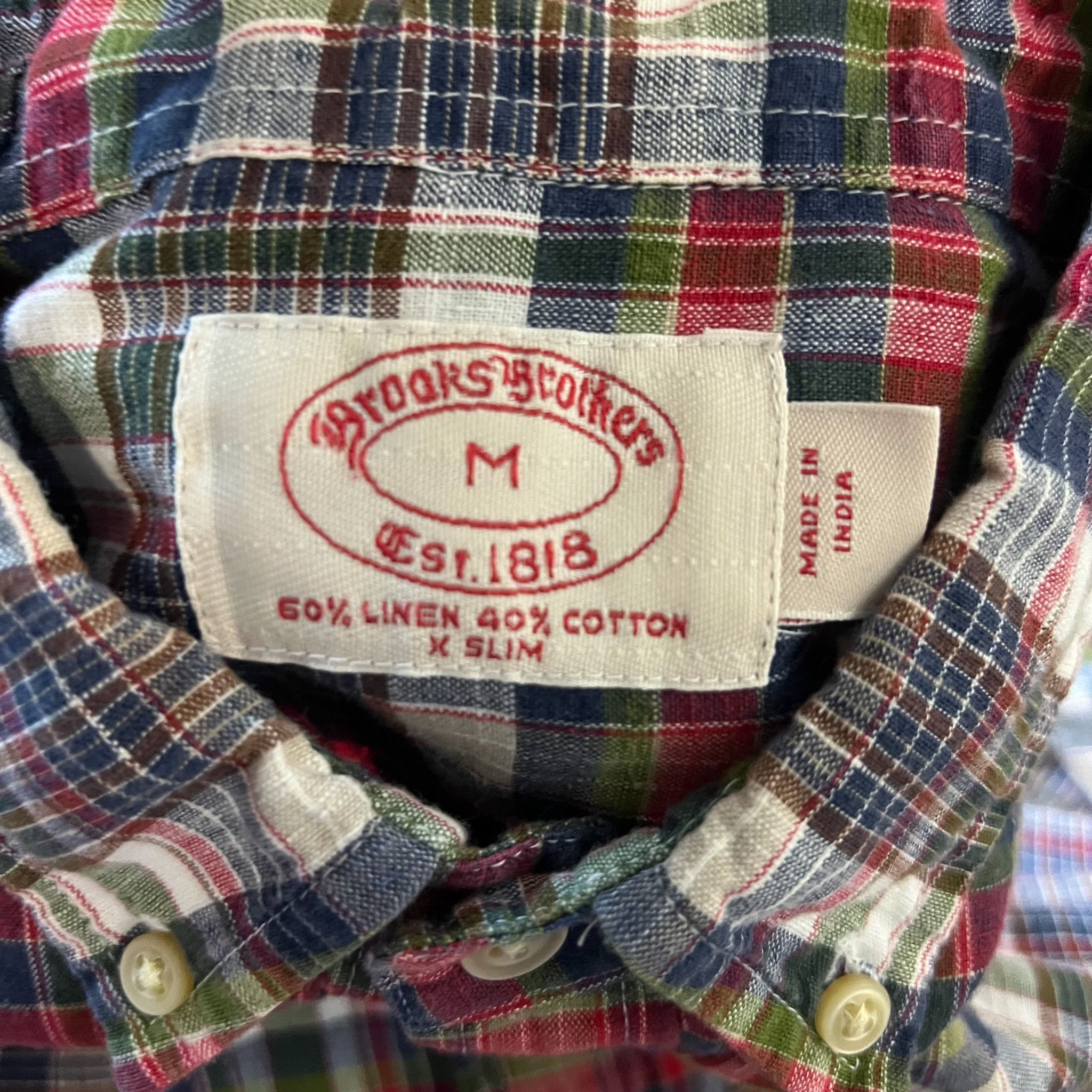 Brooks Brothers Vintage Brooks Brothers Plaid Short Sleeve Shirt • M Size US M / EU 48-50 / 2 - 3 Thumbnail