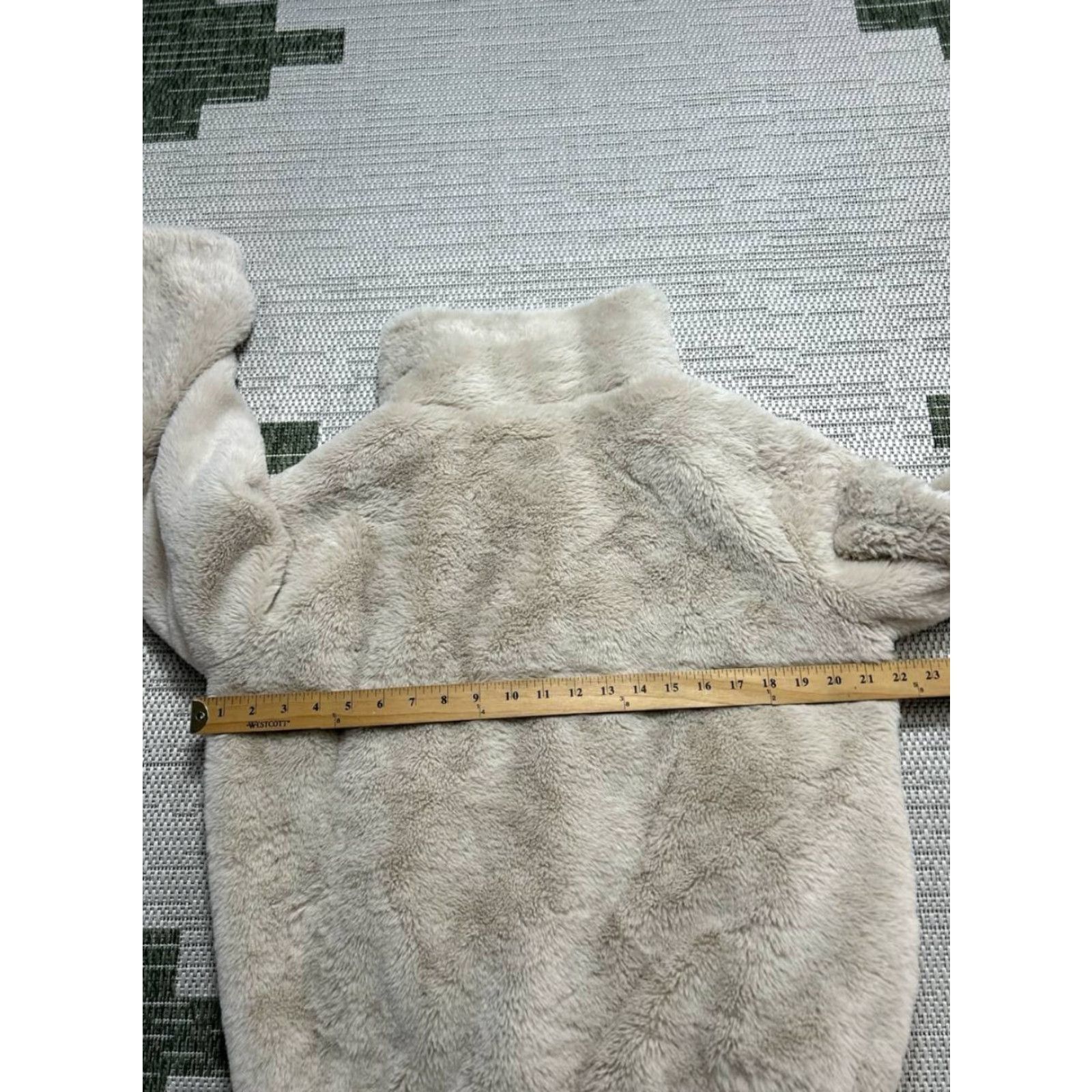 Vintage M Magaschoni Jacket Womens M Beige Faux Fur Full Zip Thermal Insulation Zip Pockets Casual Travel Modern Womens Size M / US 6-8 / IT 42-44 - 7 Thumbnail