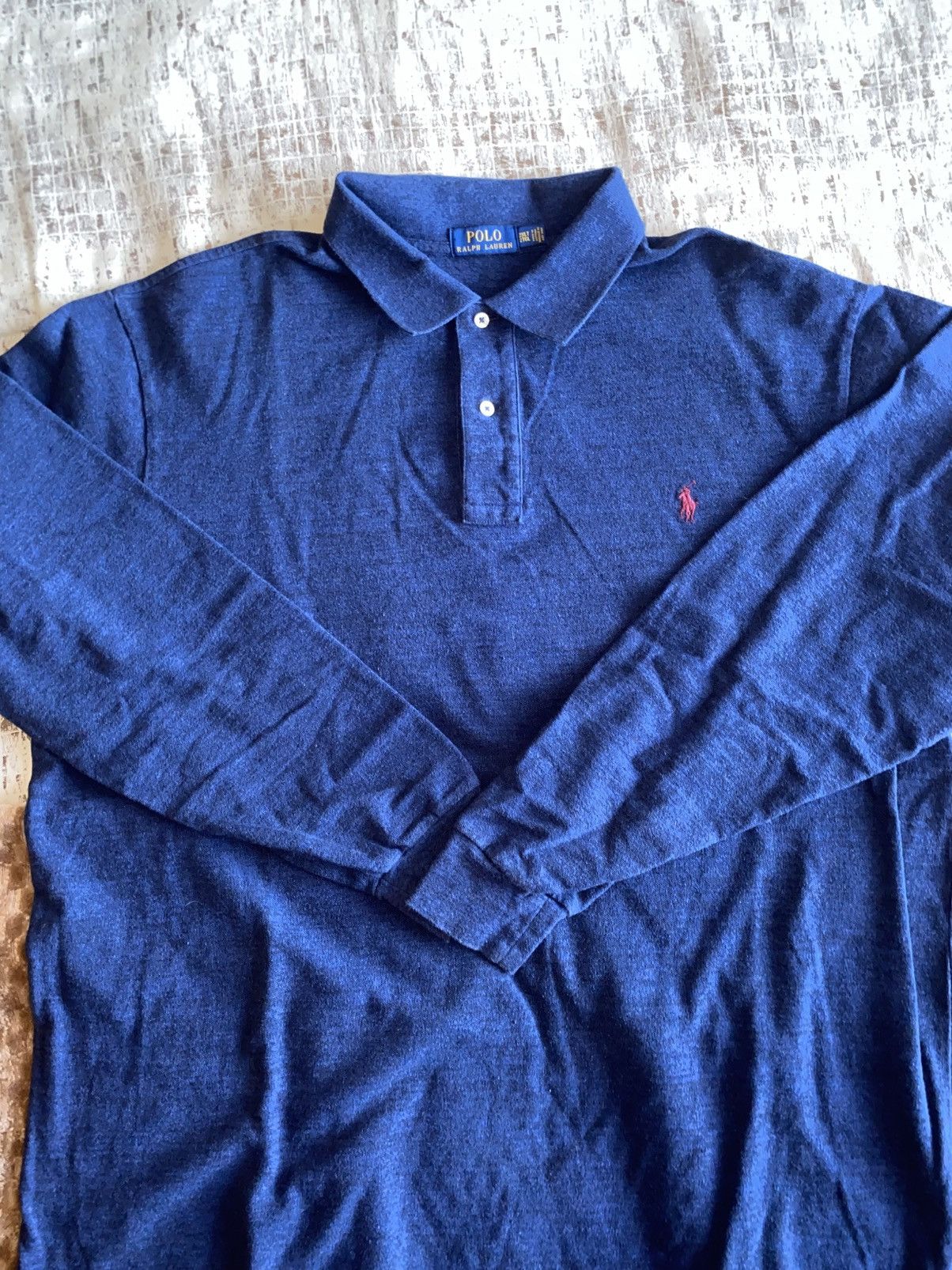 Polo Ralph Lauren Dark Blue Polo Ralph Lauren Long Sleeve Size US XXL / EU 58 / 5 - 3 Thumbnail