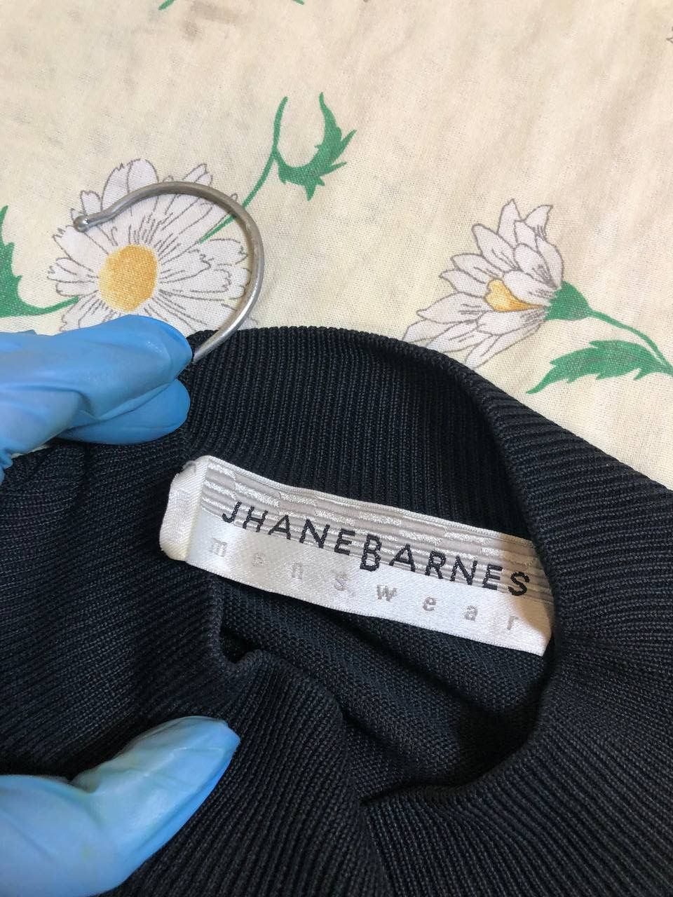 Jhane Barnes Vintage Jhane Barnes Abstract Design Black Sweater Size US M / EU 48-50 / 2 - 2 Thumbnail