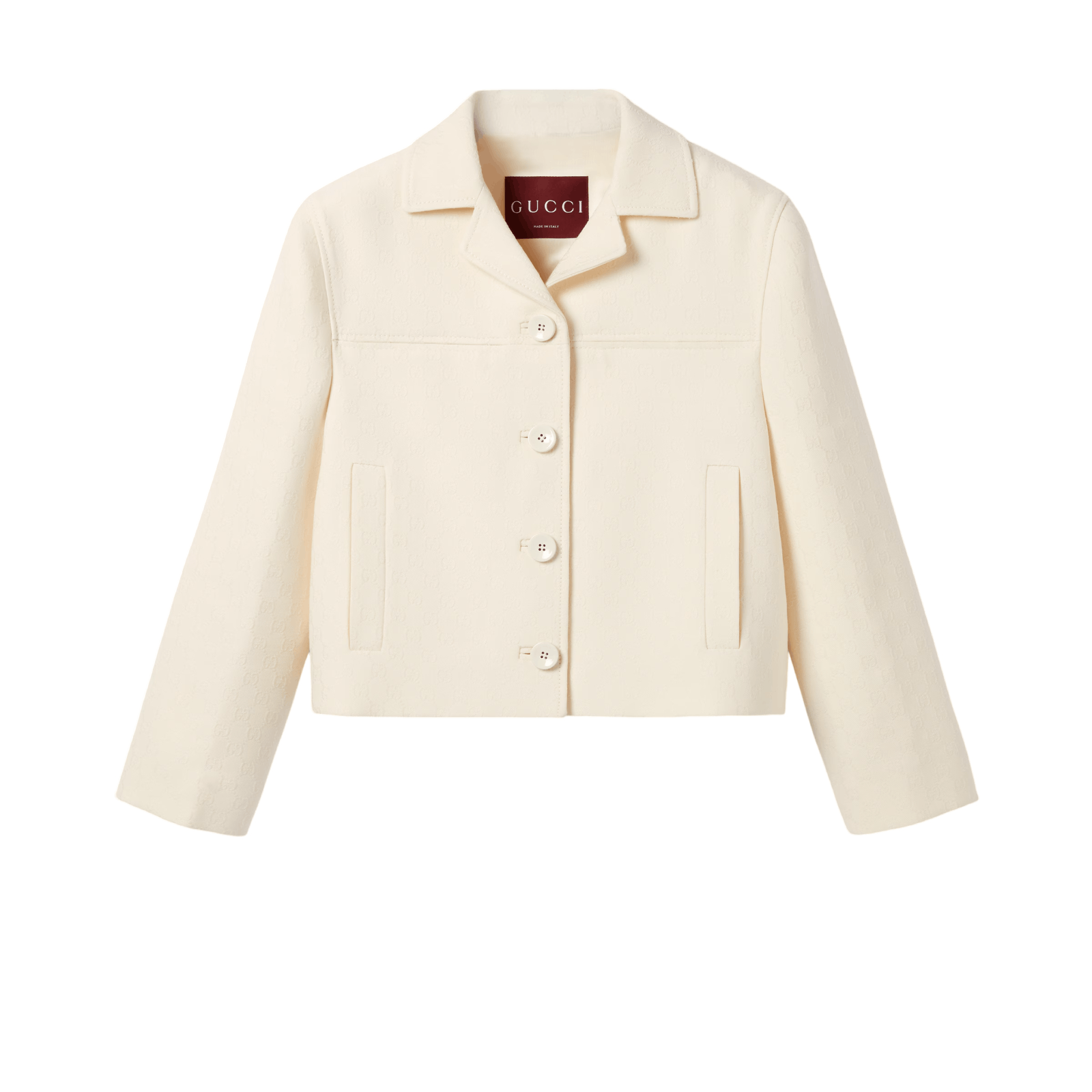 Gucci GUCCI $4200 Off White Wool/Silk Jacket New And Authentic Size ONE SIZE - 1 Preview