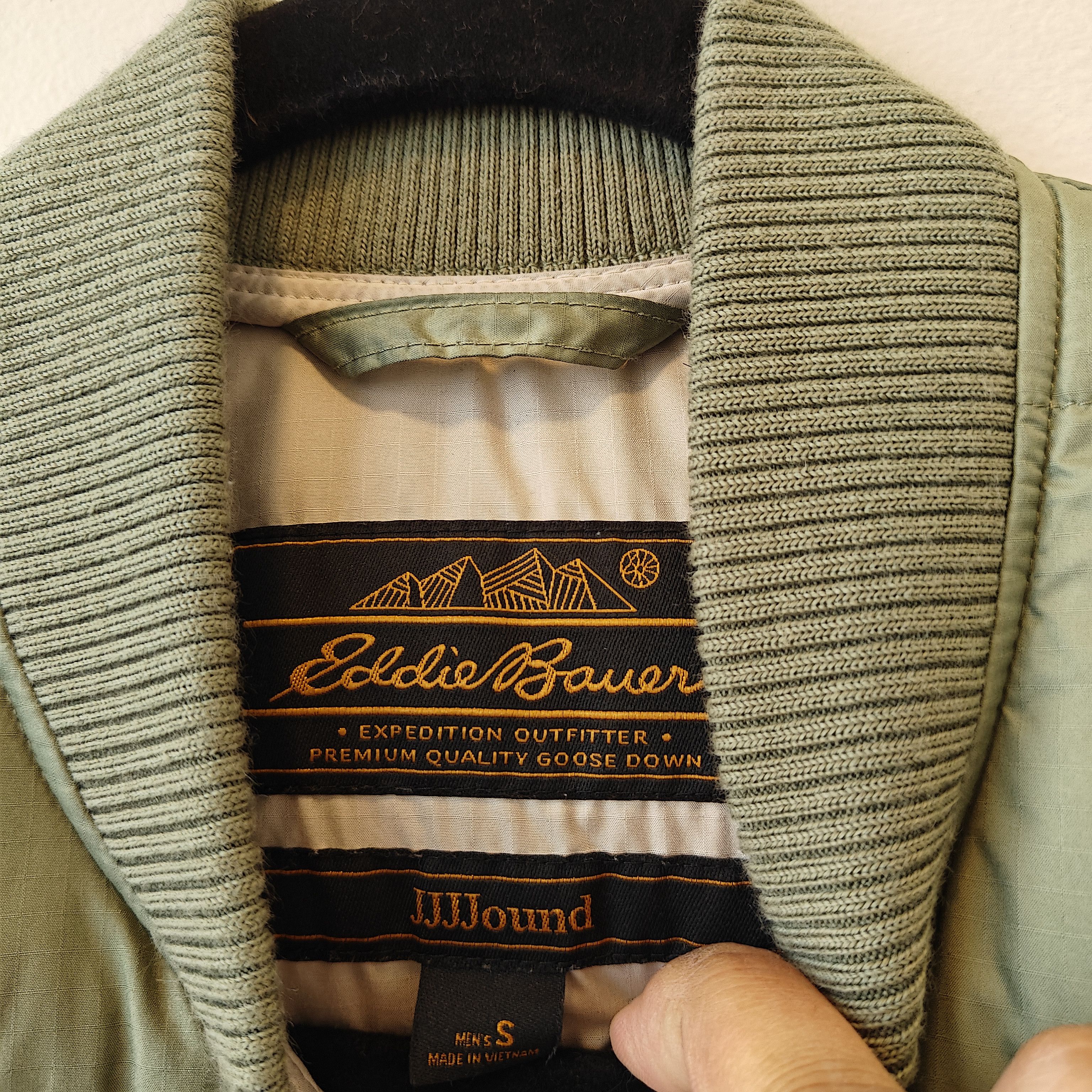 Eddie Bauer × JJJJound olive down jacket expedition Size US S / EU 44-46 / 1 - 5 Thumbnail