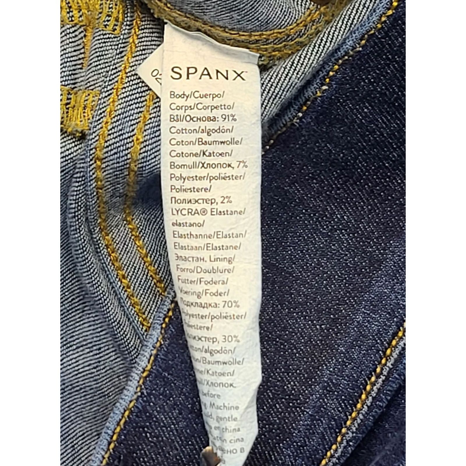 Spanx Spanx Jeans Womens M 30x33 Everywhere Flare High Rise Jegging Distressed Blue Denim Slim Straight City Bohemian Hipster Womens Size 32" / US 10 / IT 46 - 7 Thumbnail