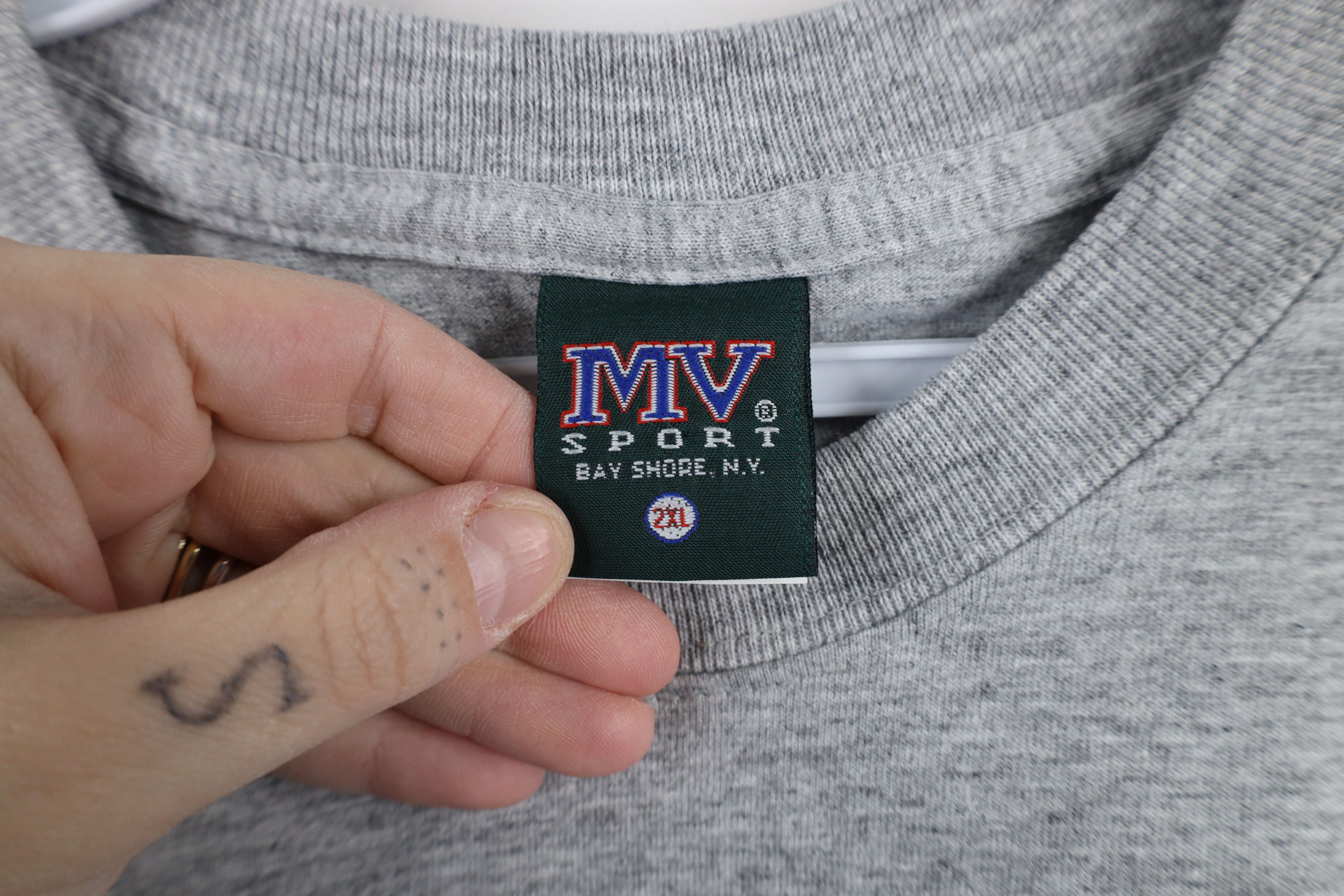 Vintage Vintage 90s Indiana University Short Sleeve T-Shirt Gray Size US XXL / EU 58 / 5 - 5 Thumbnail