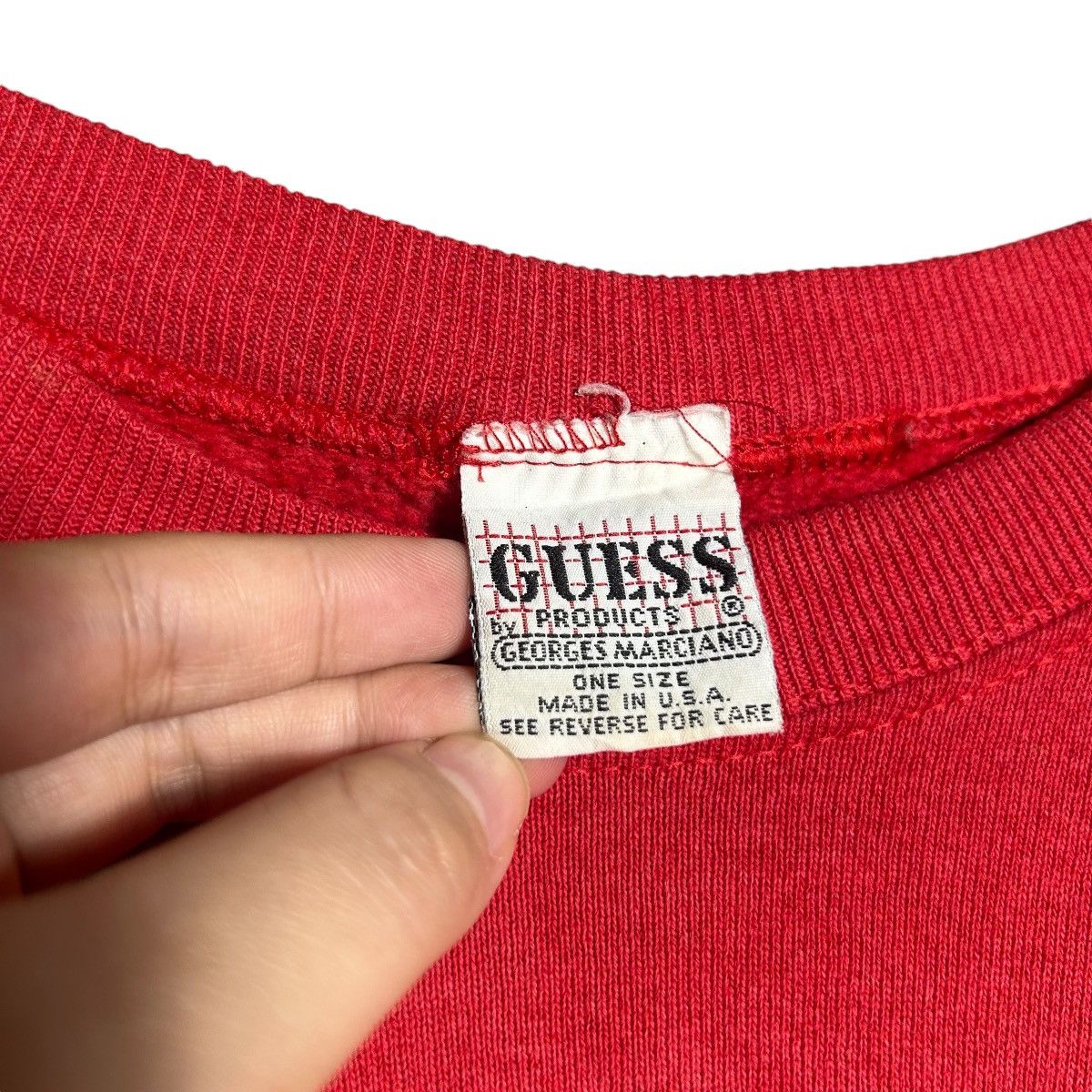 Guess × Vintage Vintage Guess Big Logo Sweatshirt Size L / US 10 / IT 46 - 4 Thumbnail