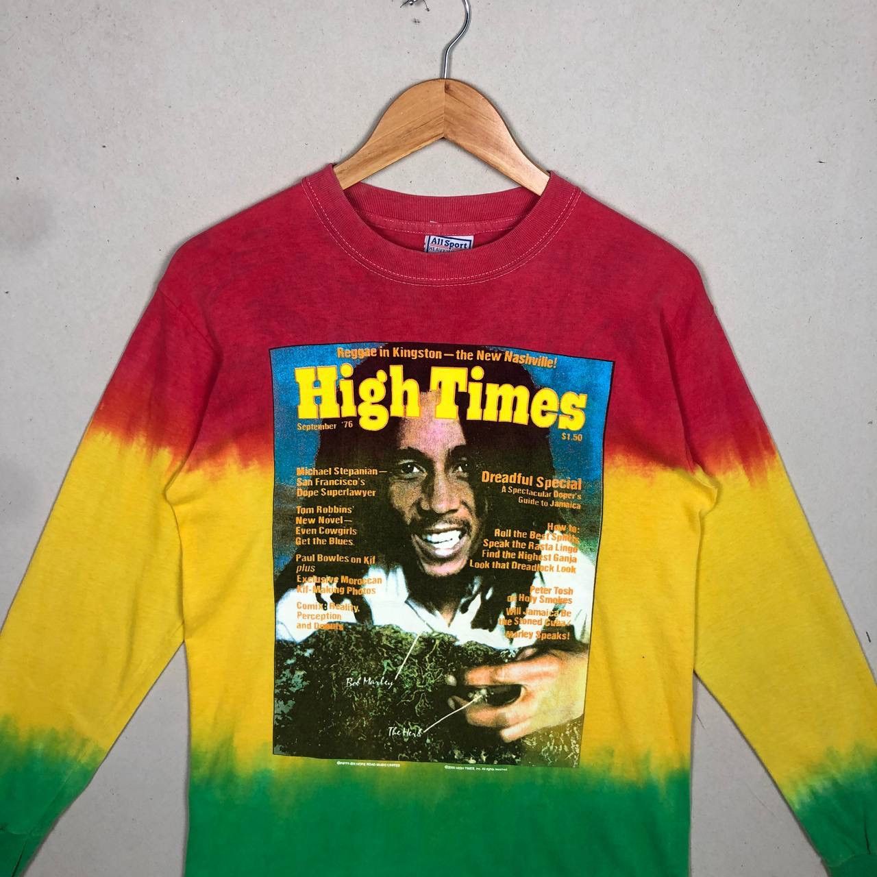 Band Tees × Bob Marley 2000s Bob Marley Rastafari High Times Tie Dye Tshirt Size US M / EU 48-50 / 2 - 3 Thumbnail