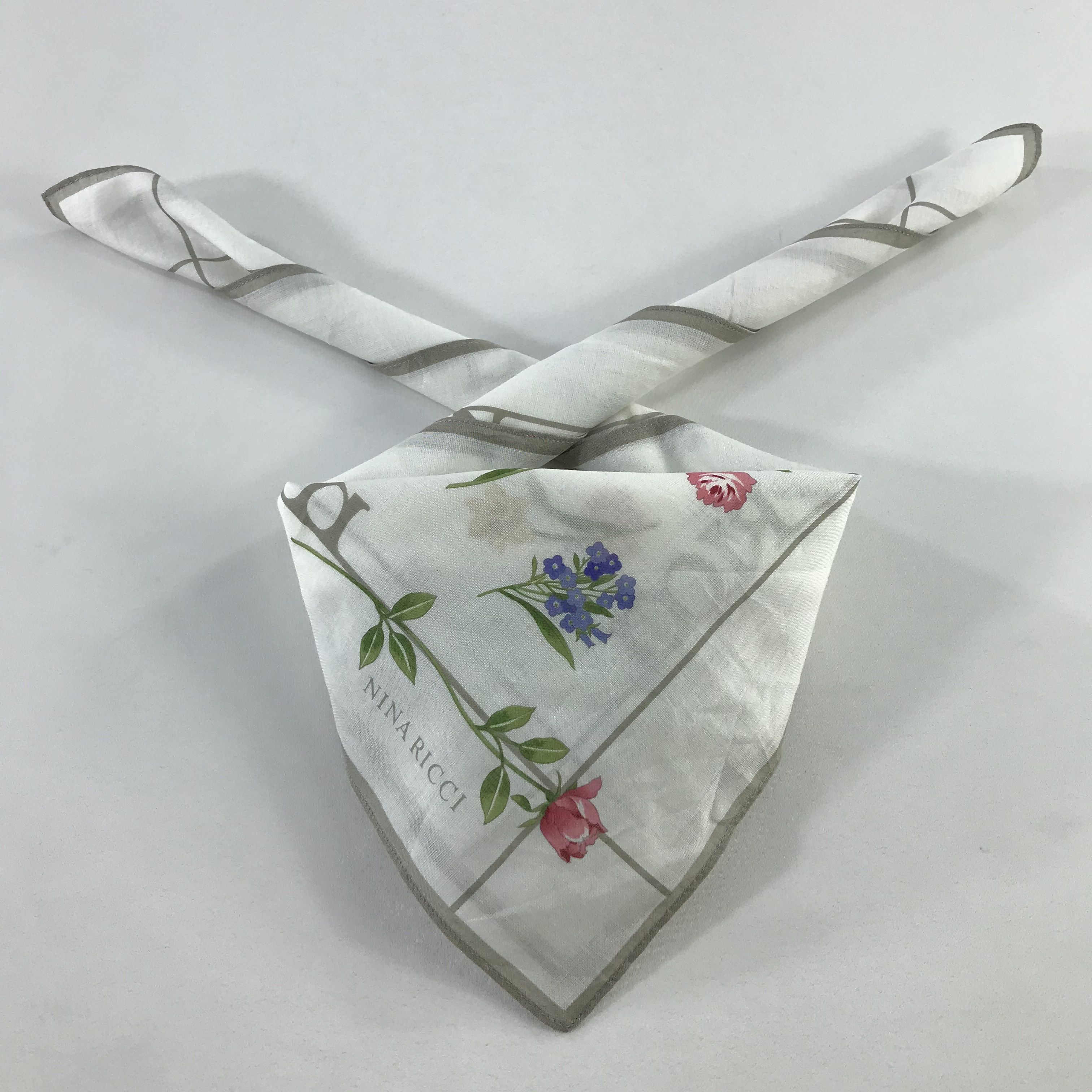Vintage Nina Ricci Neckerchief / Bandana / Handkerchief Size ONE SIZE - 1 Thumbnail