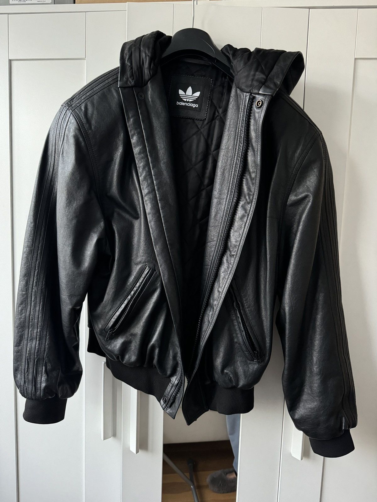 Adidas × Balenciaga Leather bomber Balenciaga X Adidas Size US M / EU 48-50 / 2 - 3 Thumbnail