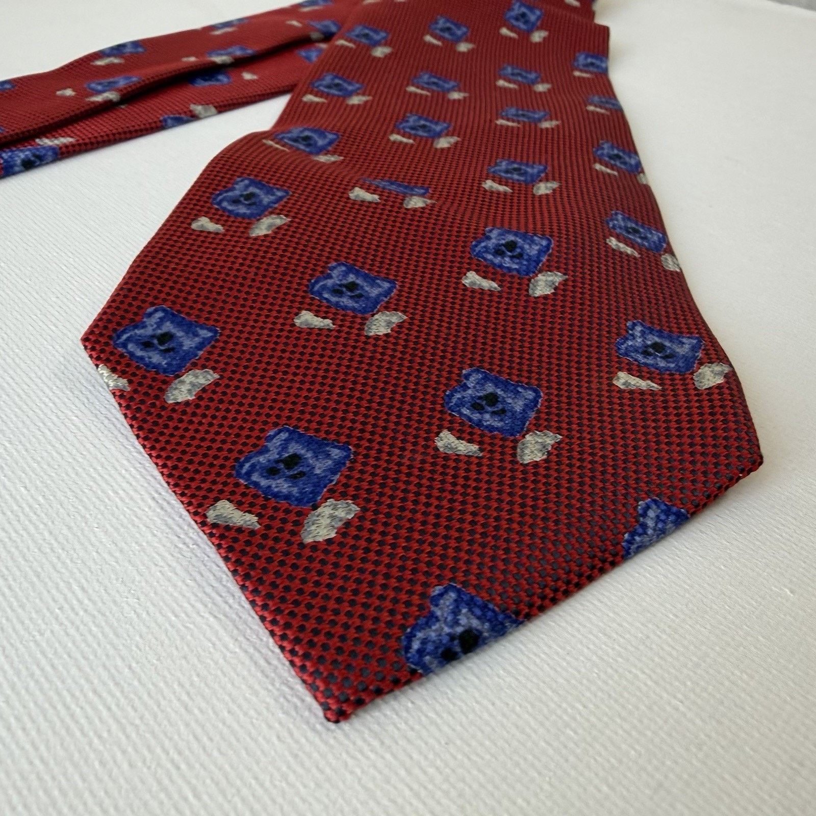 Vintage Biella Silk Tie Made in Italy for Britches of Georgetown VTG Size ONE SIZE - 18 Thumbnail