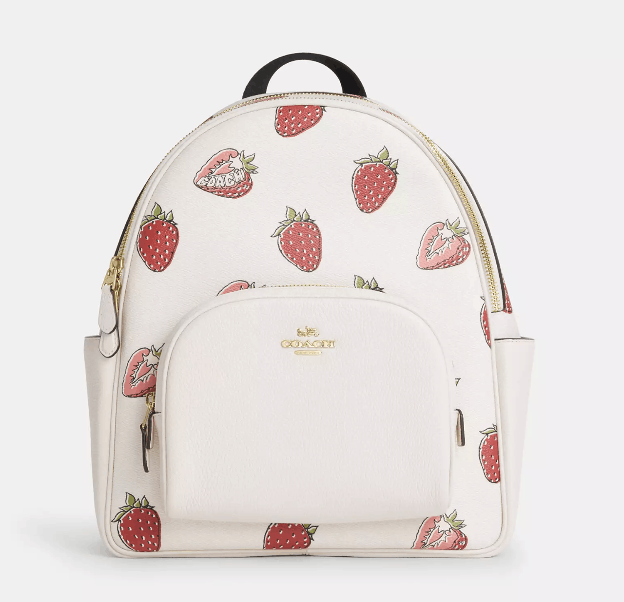 Coach Court Backpack With Strawberry Print CAS94 Size ONE SIZE - 6 Thumbnail