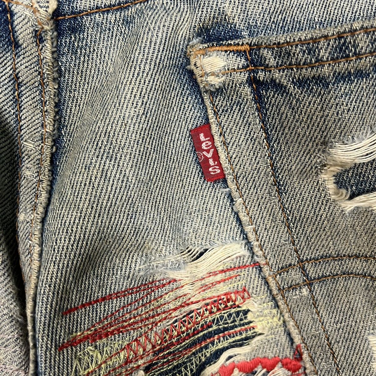 Levi's Vinatage Levis Sashiko Custom Denim Jeans Size US 30 / EU 46 - 18 Thumbnail