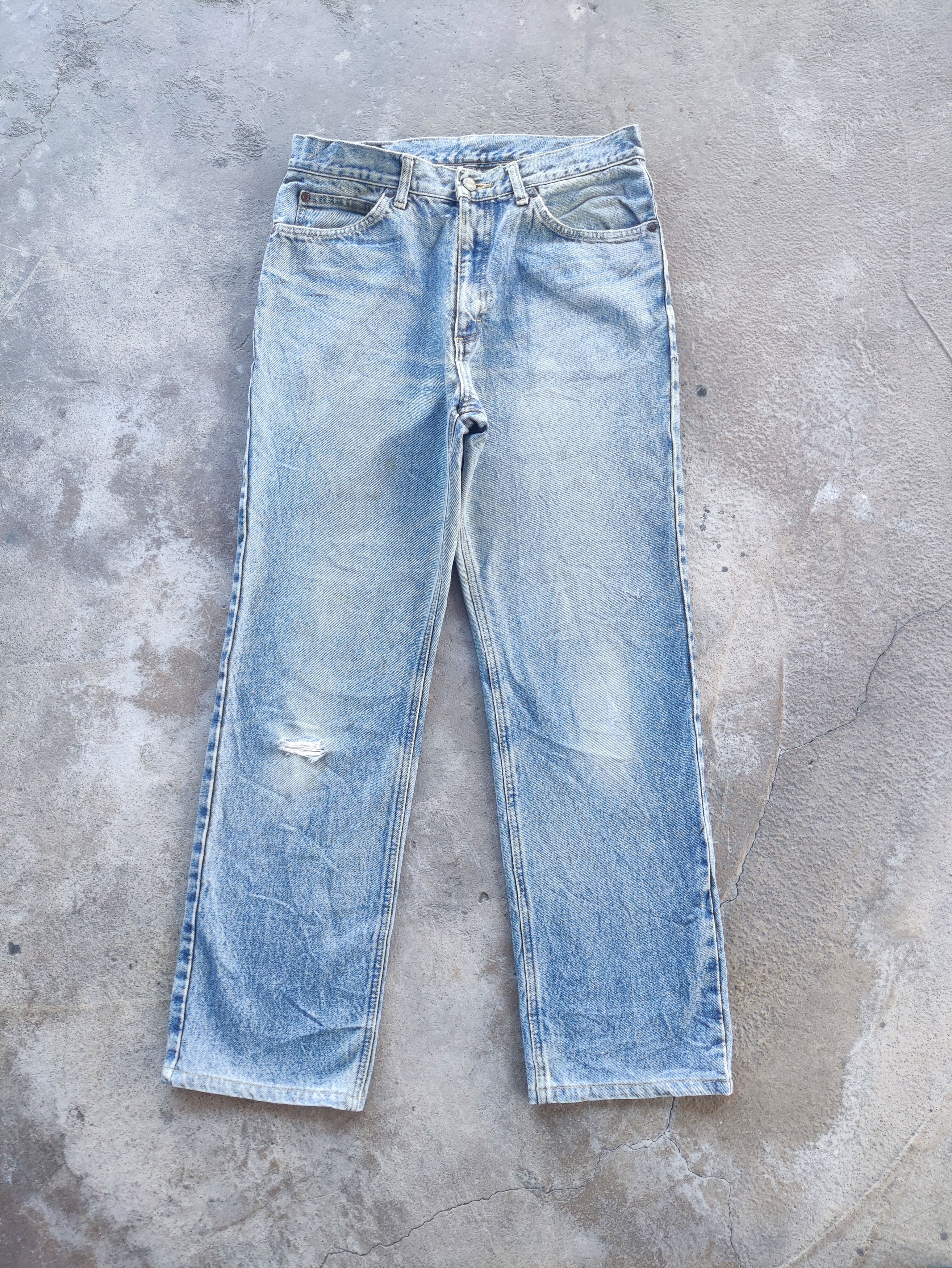 Lee Vintage Lee Brand Rusty Denim Distressed Faded Pants Size US 31 - 1 Thumbnail
