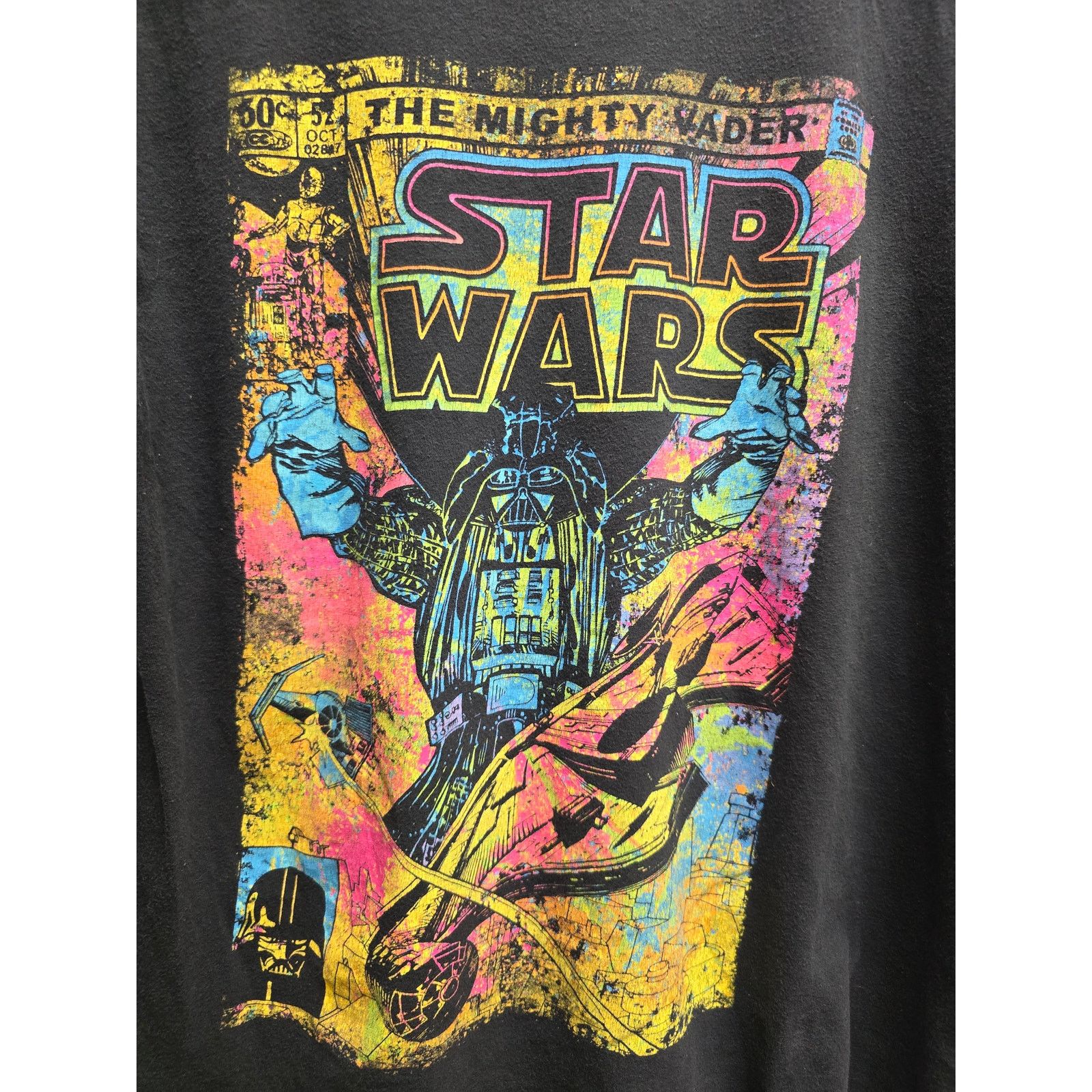 Star Wars Star Wars Shirt The Mighty Vader Large Black Graphic Tee Size US L / EU 52-54 / 3 - 2 Thumbnail