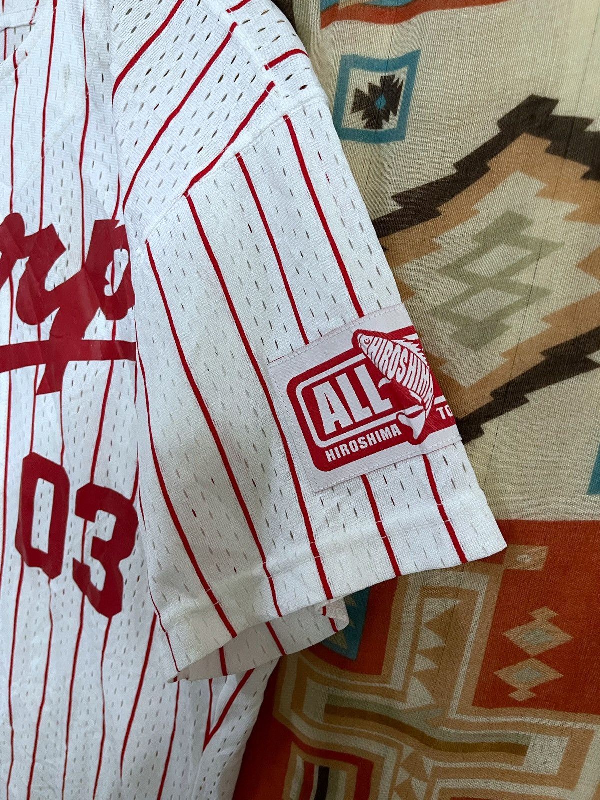 Mizuno × Vintage Vintage Baseball Jersey J League Hiroshima Carp M Mazda Rare Size US M / EU 48-50 / 2 - 4 Thumbnail