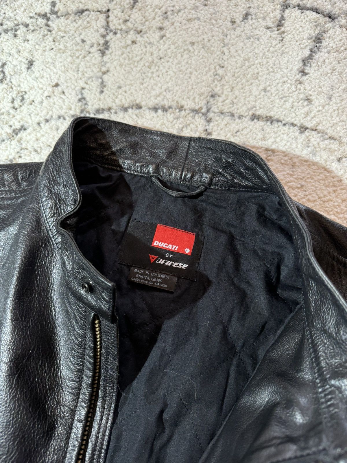 Ducati 2007 Ducati by Dainese Leather Motorcycle Black Jacket 2XL Size US XXL / EU 58 / 5 - 8 Thumbnail