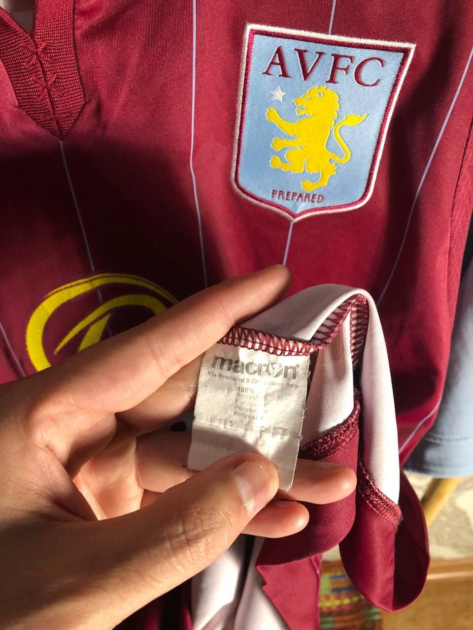 Macron × Vintage VERY RARE MACRON FC ASTON VILLA ENGLAND SOCCER JERSEY RETRO Size US XXL / EU 58 / 5 - 7 Thumbnail