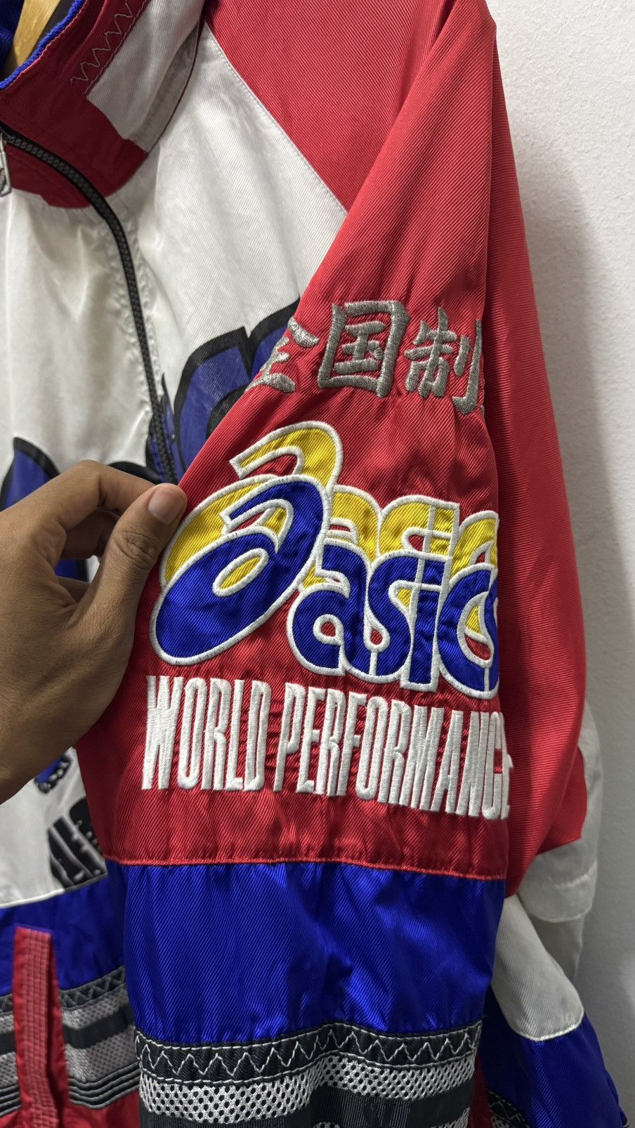 Asics vintage 1990s Asics windbreaker track jacket Size US XL / EU 56 / 4 - 5 Thumbnail