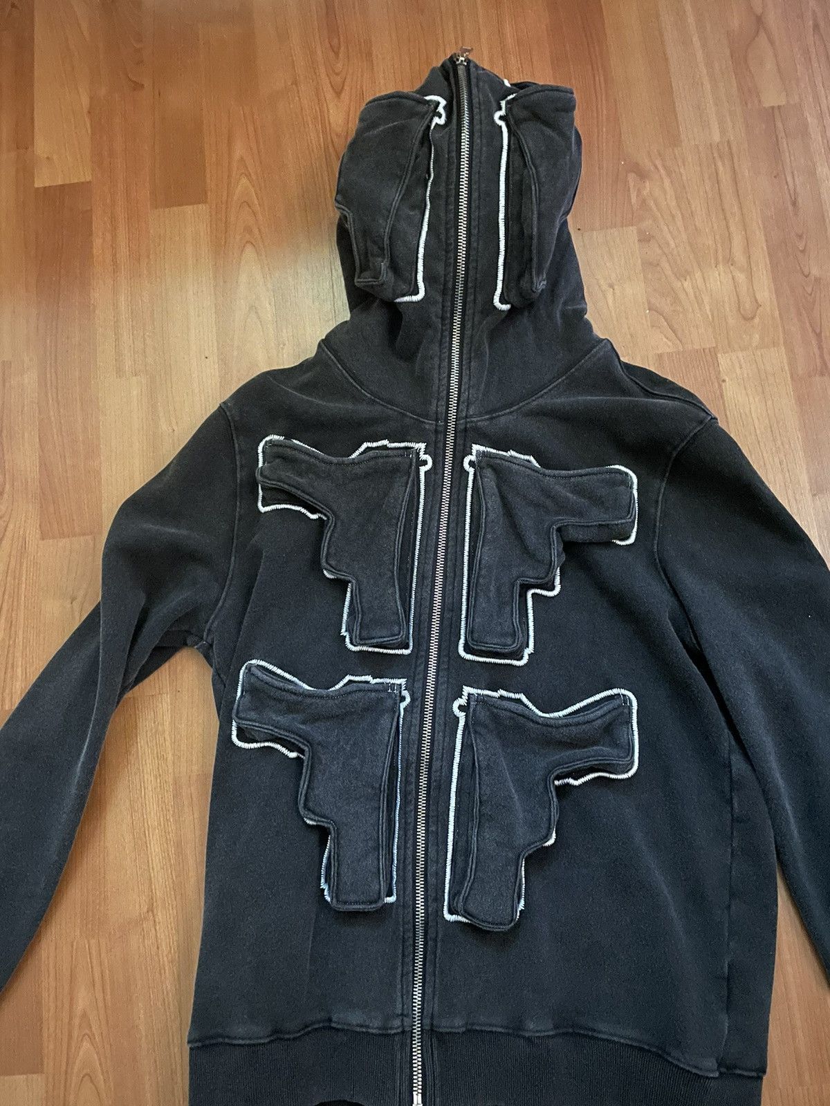 image of Roman Catcher Full Zip Glock Pocket in Black, Men's (Size XL)