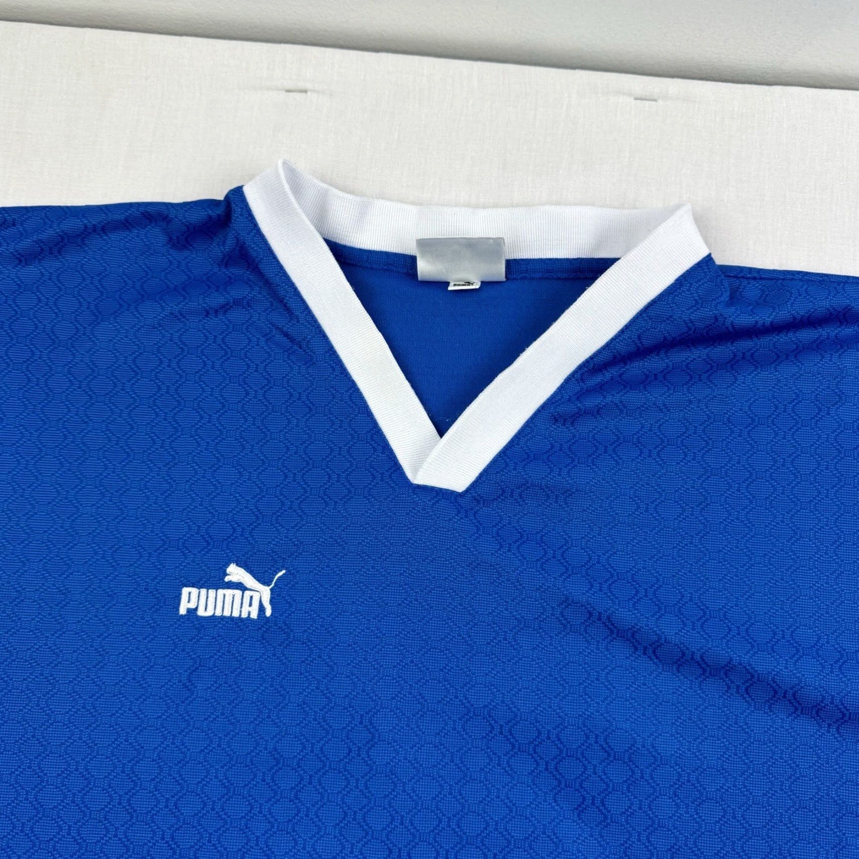 Puma VINTAGE PUMA Jersey Soccer Football Adult XL Blue 90s FIFA Mens Soccer Shirt Size US XL / EU 56 / 4 - 2 Thumbnail
