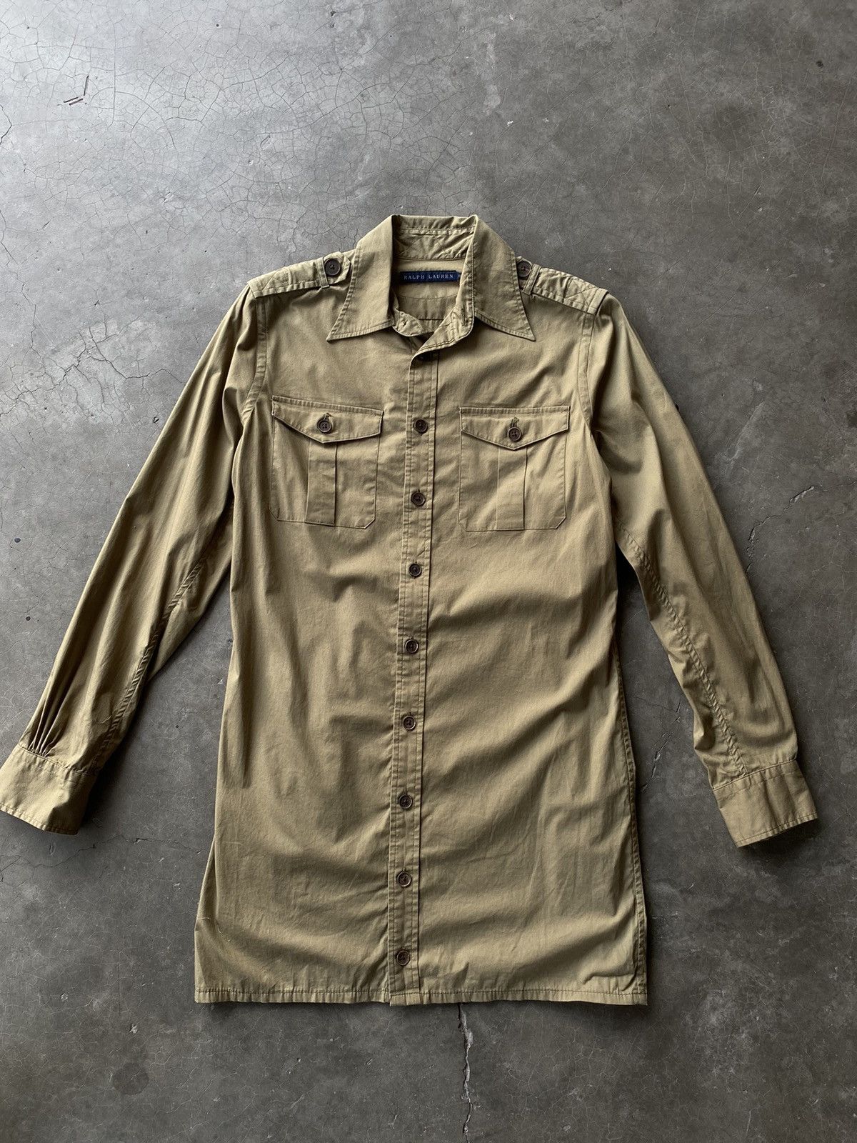 Ralph Lauren Ralph Lauren Long Button Ups Army Pattern Shirt Size M / US 6-8 / IT 42-44 - 2 Thumbnail
