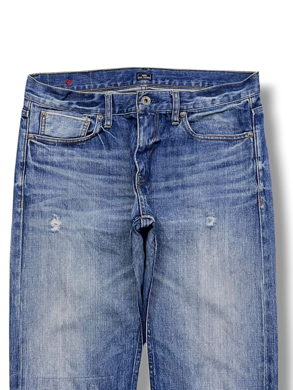United Arrows Vintage Green Label United Arrow Selvedge Denim, Faded Wash Size US 33 - 4 Thumbnail