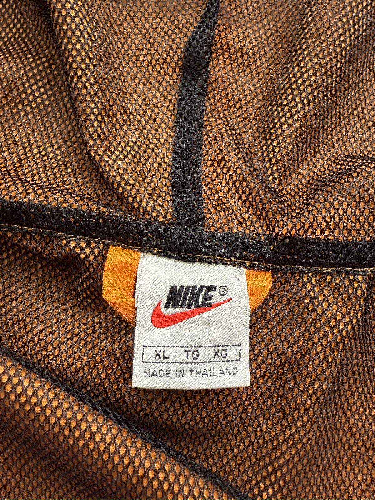 Nike VTG Nike Half Zip Pullover Hooded Windbreaker Orange Jacket Size US XL / EU 56 / 4 - 10 Thumbnail