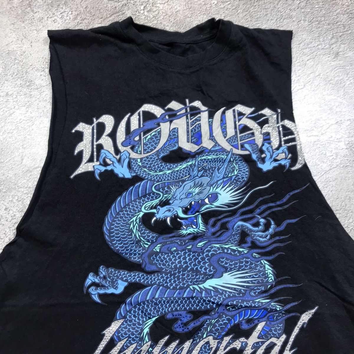 Vintage Vintage 90s Immortal Dragon Graphic Tank Top Y2K Streetwear Size US L / EU 52-54 / 3 - 3 Thumbnail