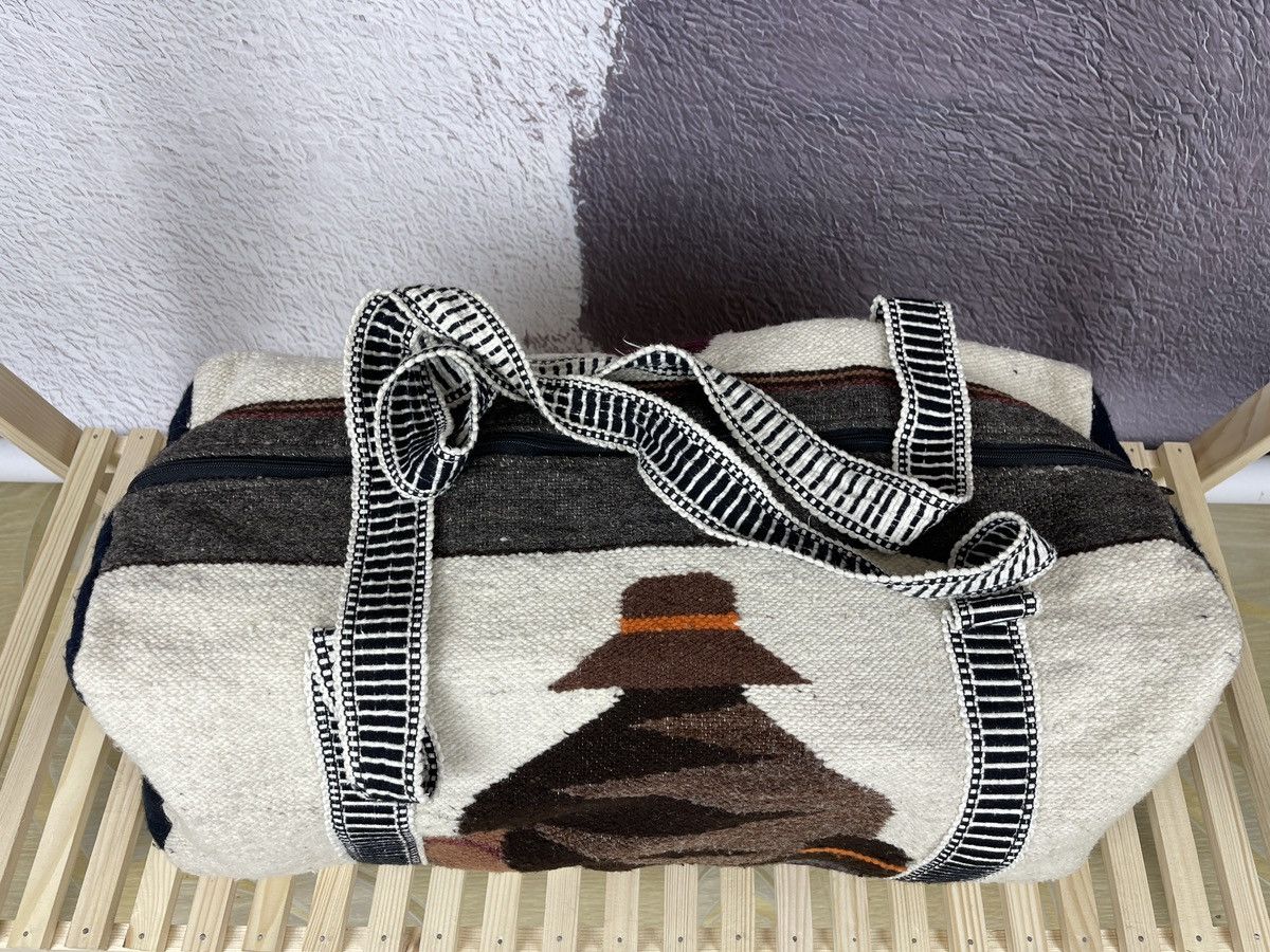 Vintage Vintage Indians style wool bag bird men in hat pattern Size ONE SIZE - 6 Thumbnail
