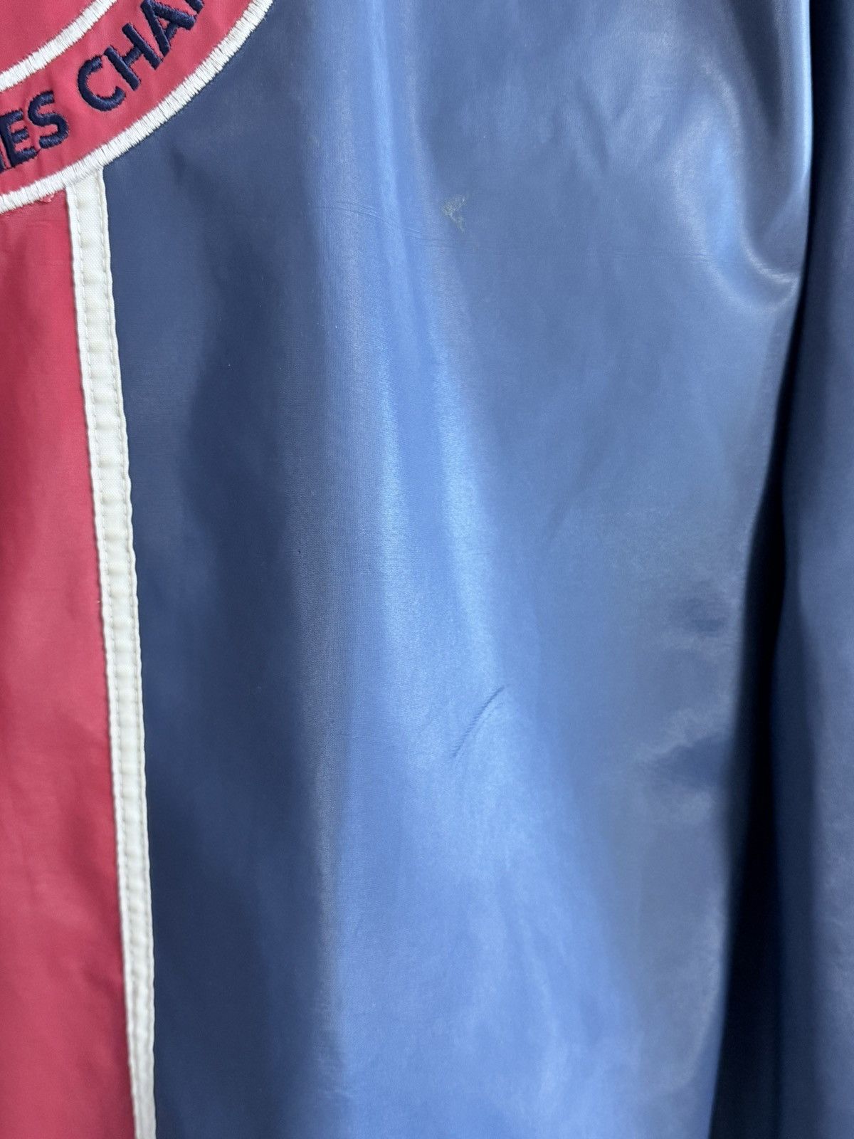 Fubu Vintage Fubu Varsity Waterproof Jacket Navy Red Distressed Size US M / EU 48-50 / 2 - 8 Thumbnail