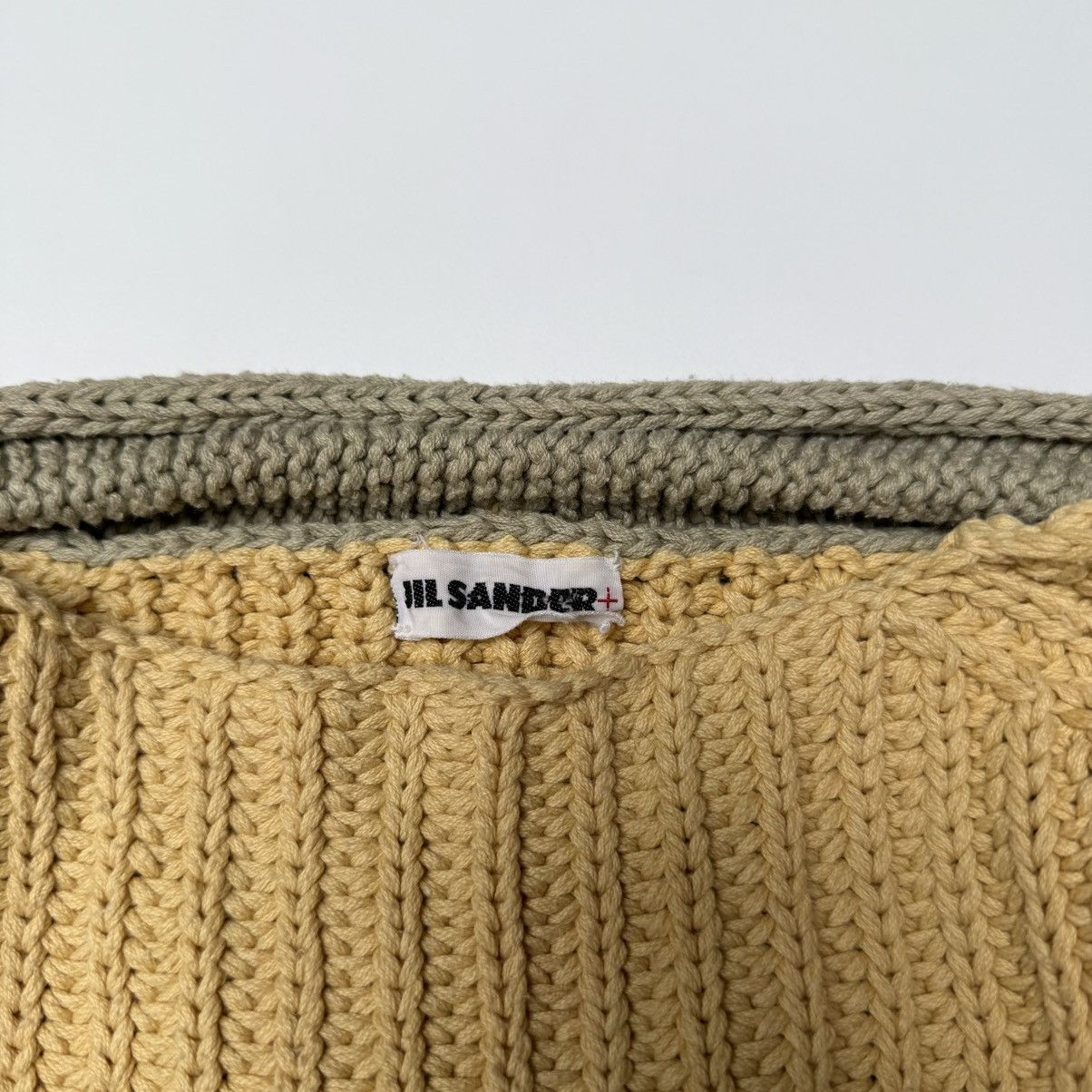 Jil Sander Jil sander+ 2 tone heavyweight chunky knit sweater Size M / US 6-8 / IT 42-44 - 3 Thumbnail