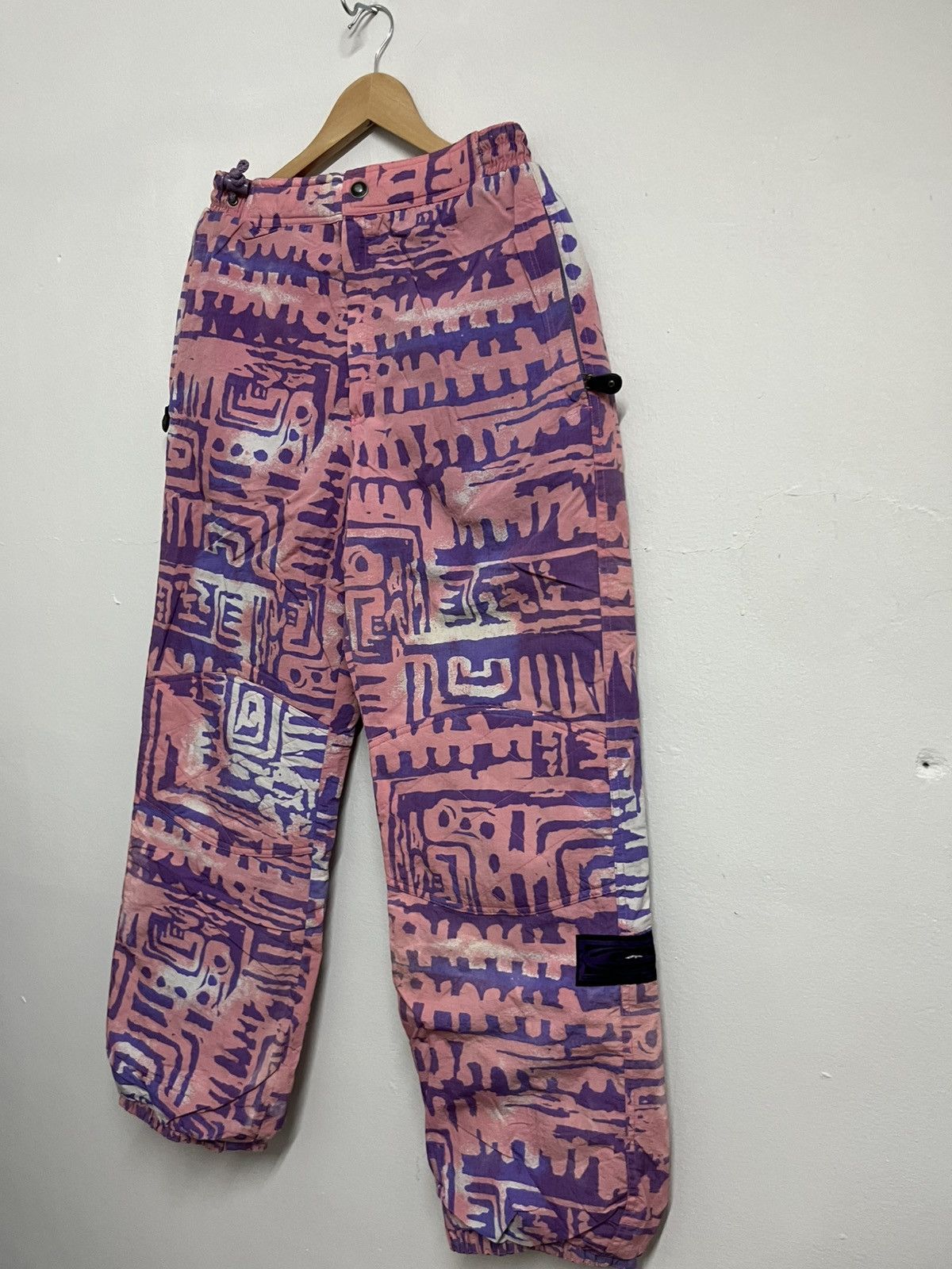 Quicksilver 🔥 90s QUIKSILVER TECHWEAR Outdoor OVERPRINTED TRACKPANTS Size US 32 / EU 48 - 2 Thumbnail