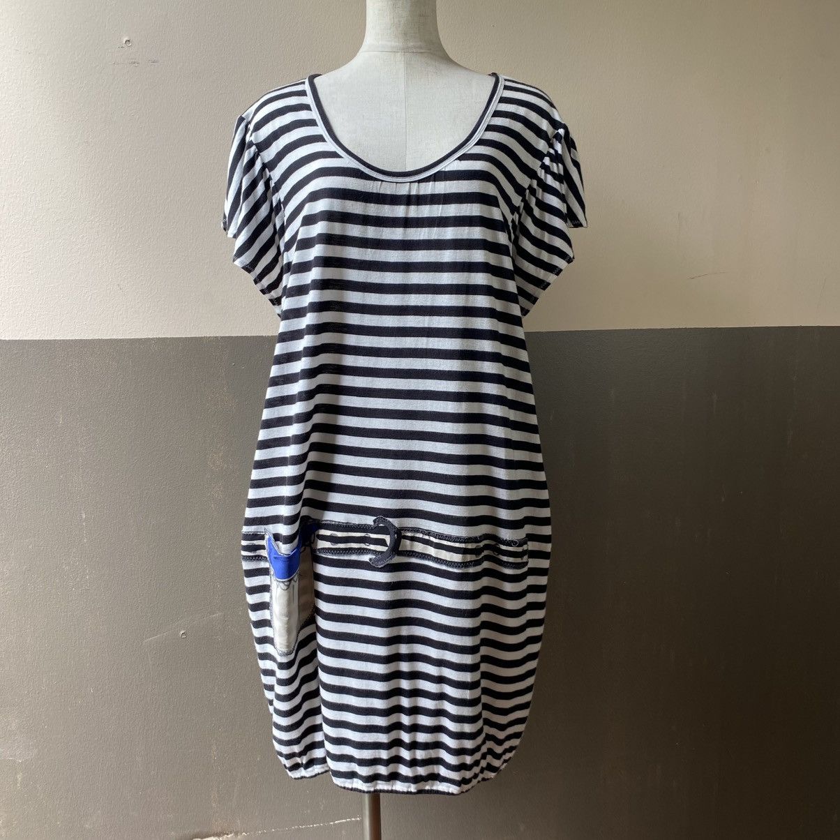 Tsumori Chisato Tsumori Chisato Striped Casual Dress with Contrast Pocket Size XS / US 0-2 / IT 36-38 - 23 Thumbnail