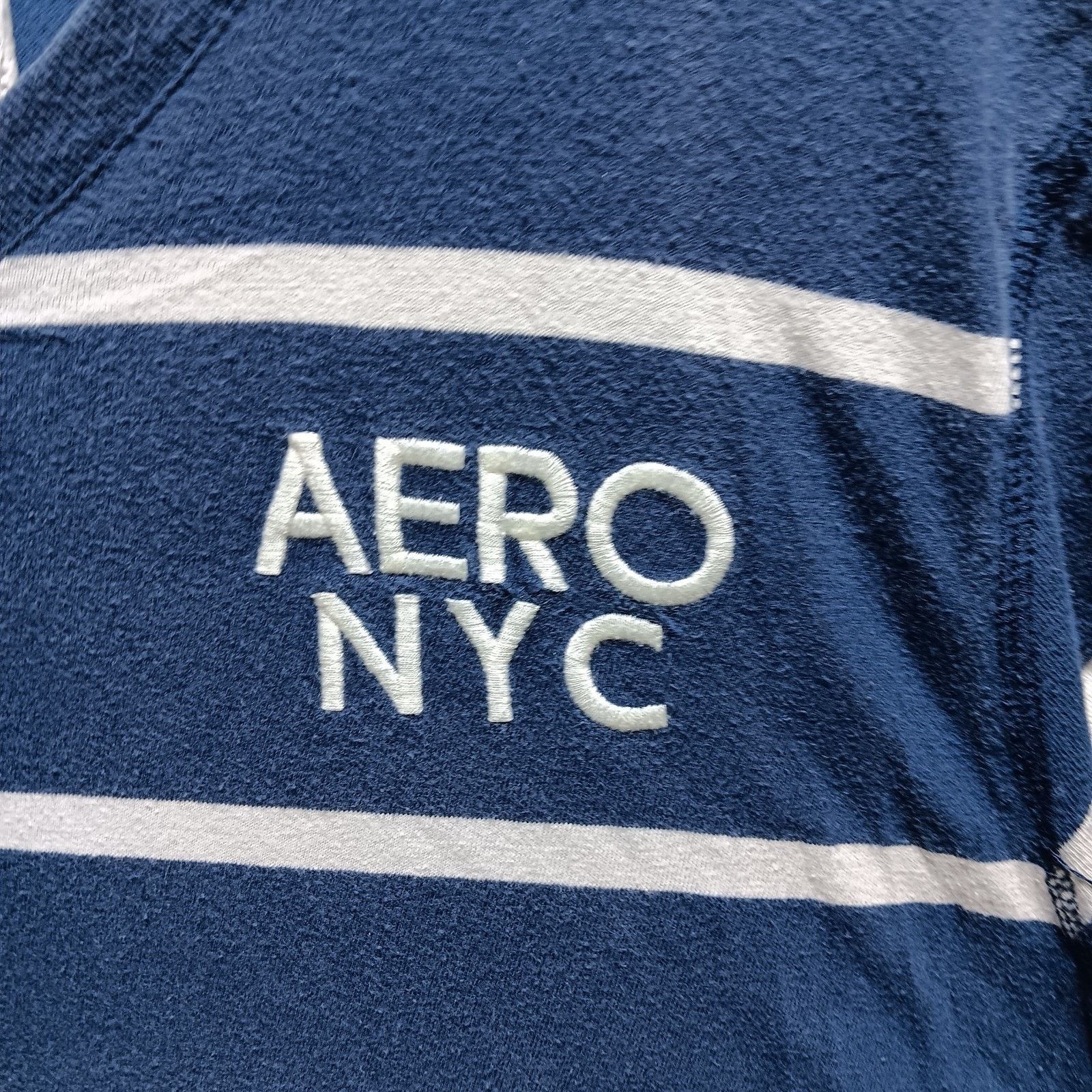 Aeropostale Aeropostale NYC Men’s Blue White Striped Shirt Size Large Size US L / EU 52-54 / 3 - 2 Thumbnail